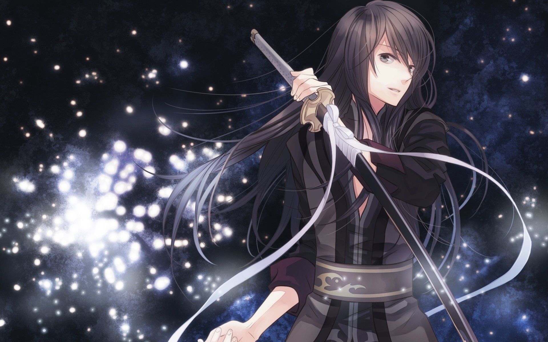 Anime 1920x1200 anime Tales of Vesperia video games Tales of Series sword weapon fantasy art long hair
