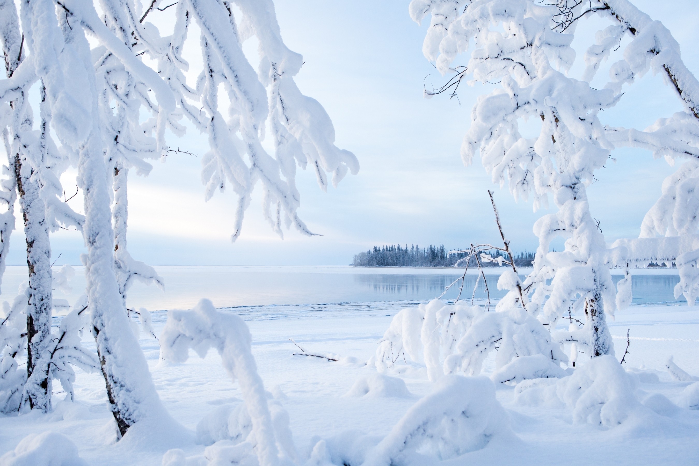General 2700x1800 Canada nature landscape cold frost ice snow outdoors