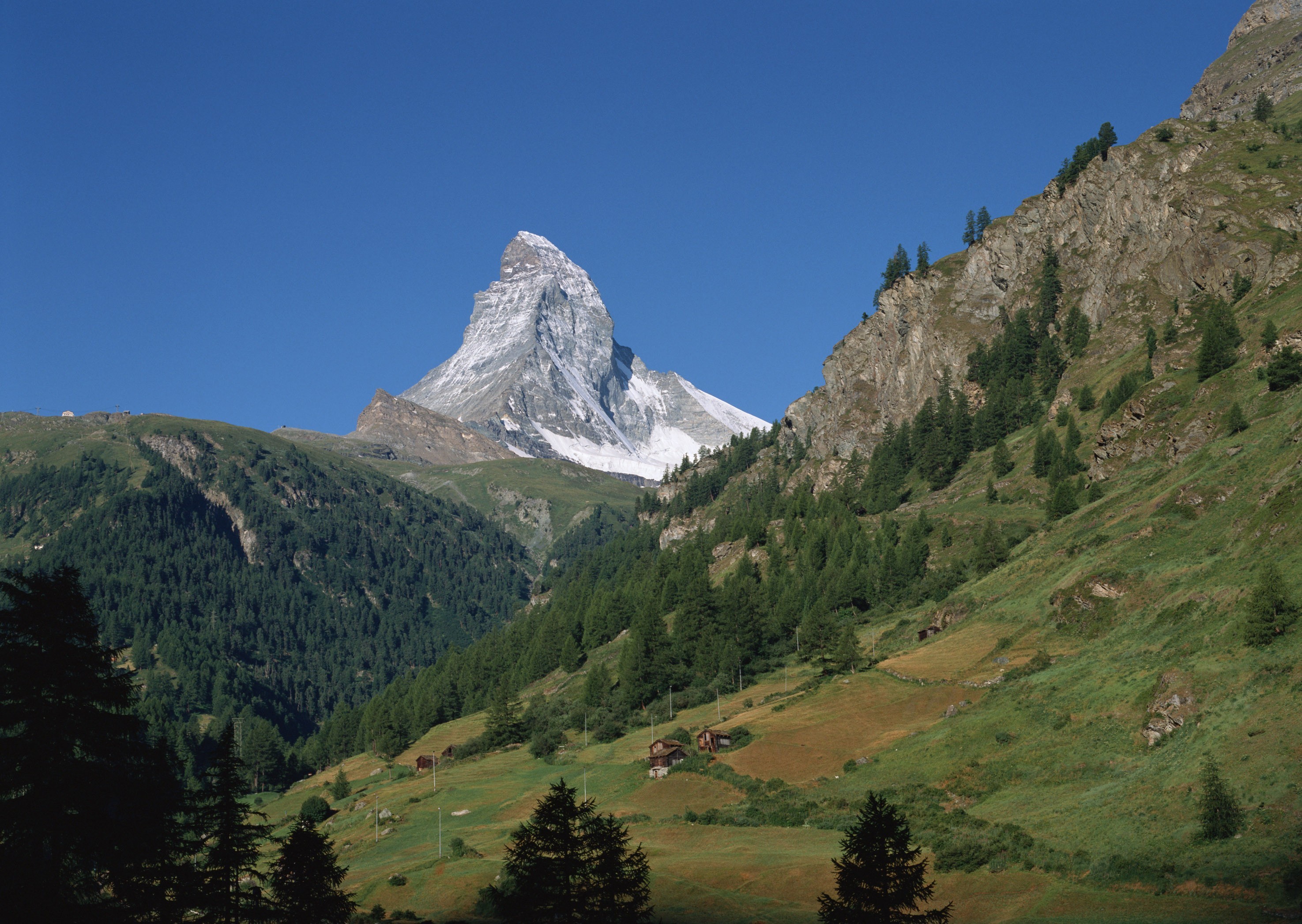 General 2950x2094 landscape Matterhorn mountains Alps nature snowy peak peak Switzerland