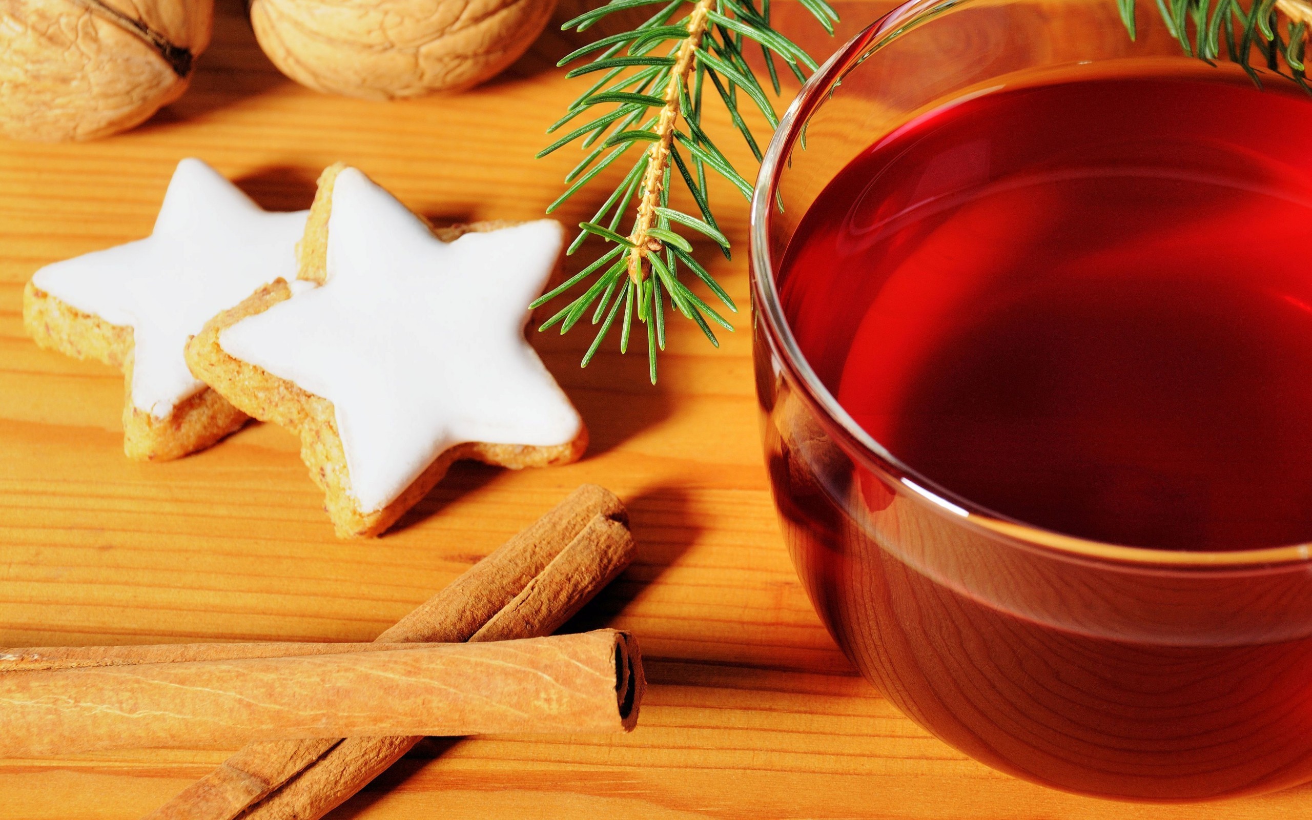 General 2560x1600 Christmas New Year cookies drink wooden surface food sweets holiday