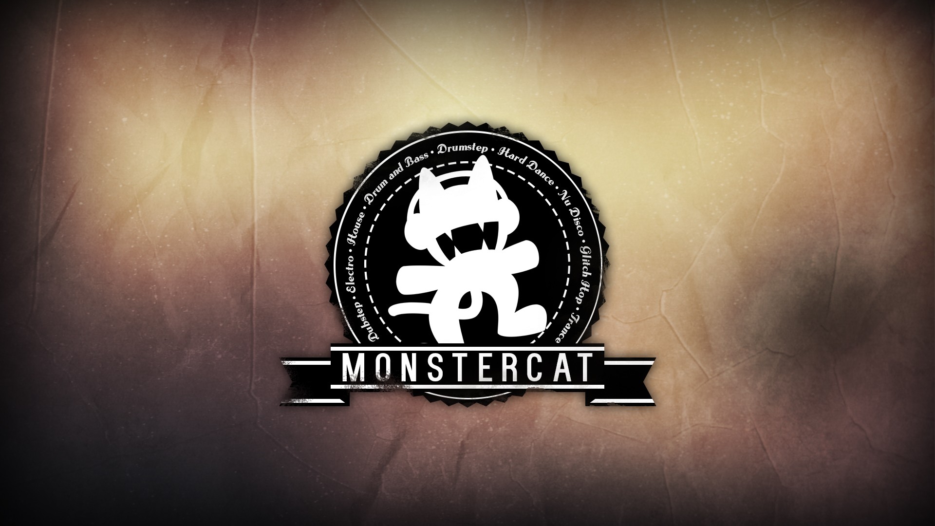 General 1920x1080 Monstercat music simple background artwork logo brand