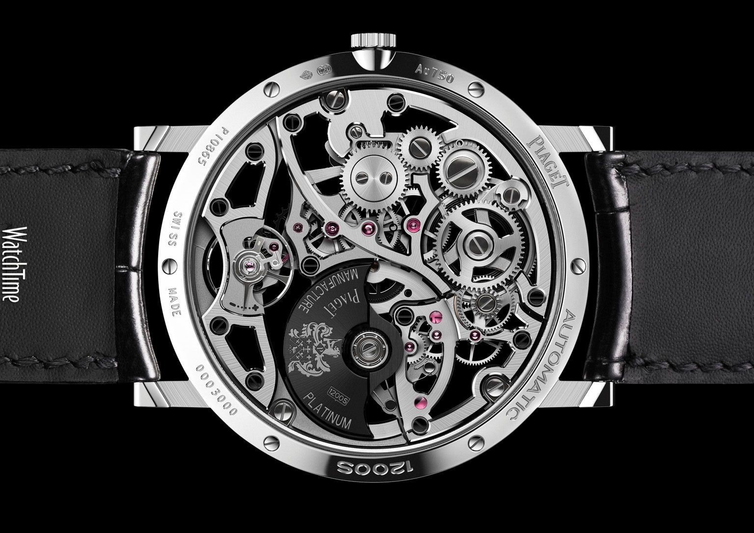 General 1536x1086 watch luxury watches Switzerland leather gears Piaget wristwatch black background simple background technology Gear Wheels