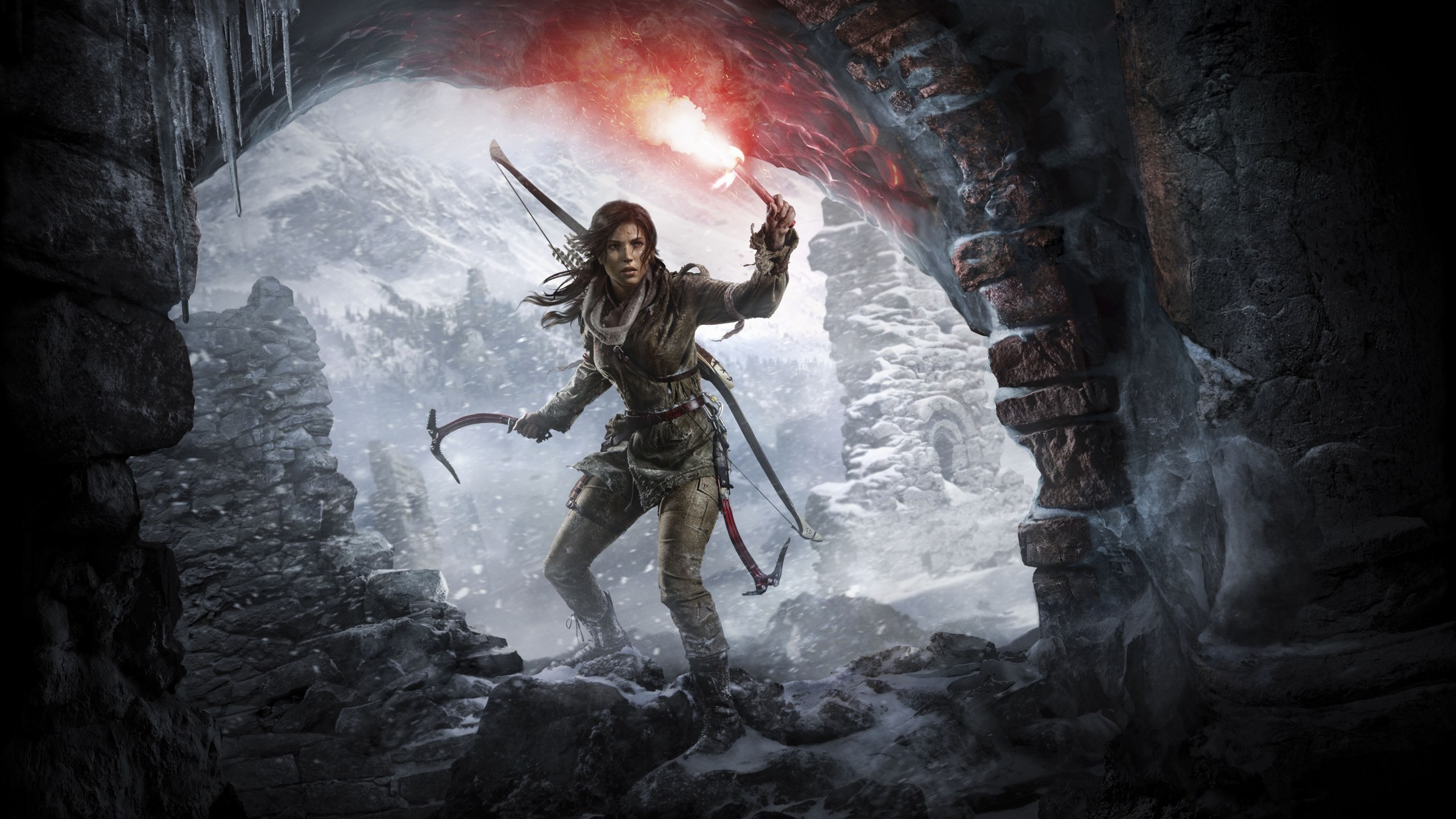 General 2560x1440 Tomb Raider video games Rise of the Tomb Raider PC gaming video game characters video game girls video game art Lara Croft (Tomb Raider) Climbing Hooks adventurers women
