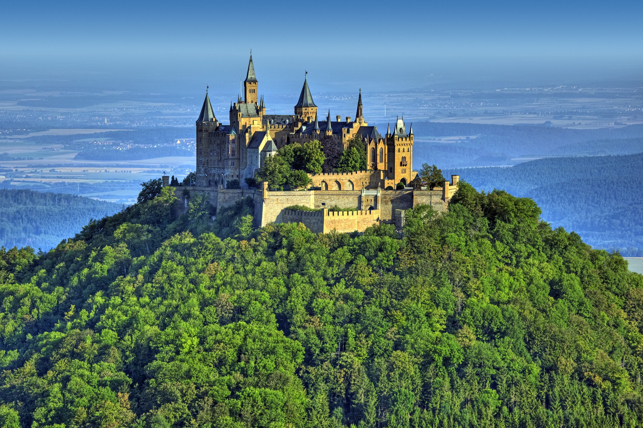 General 2700x1800 landscape castle forest building nature Germany Hohenzollern Castle
