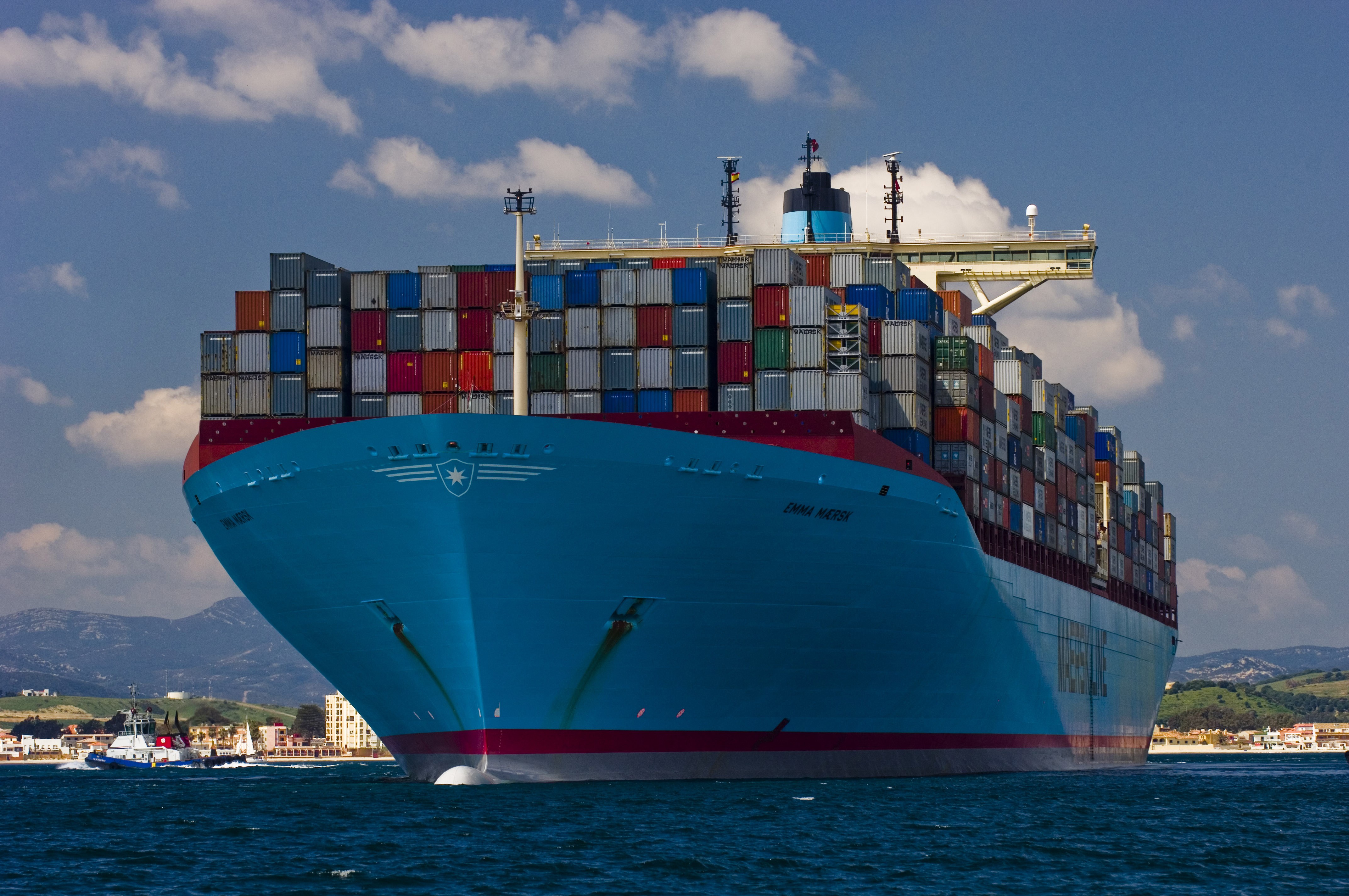 General 4288x2848 container ship ship vehicle merchant ship sea Maersk Line Maersk sky water clouds