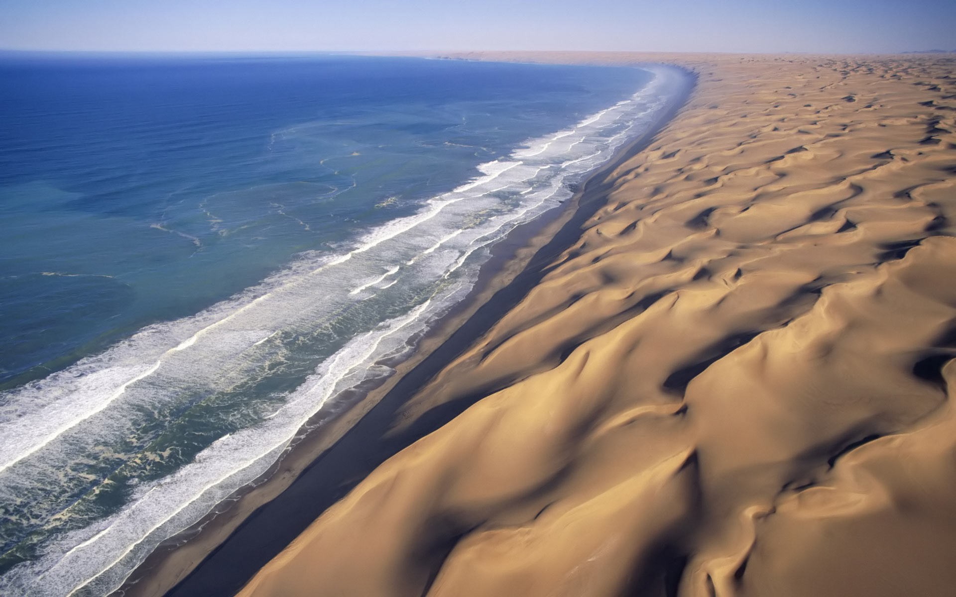 General 1920x1200 landscape dunes beach Namibia nature Africa