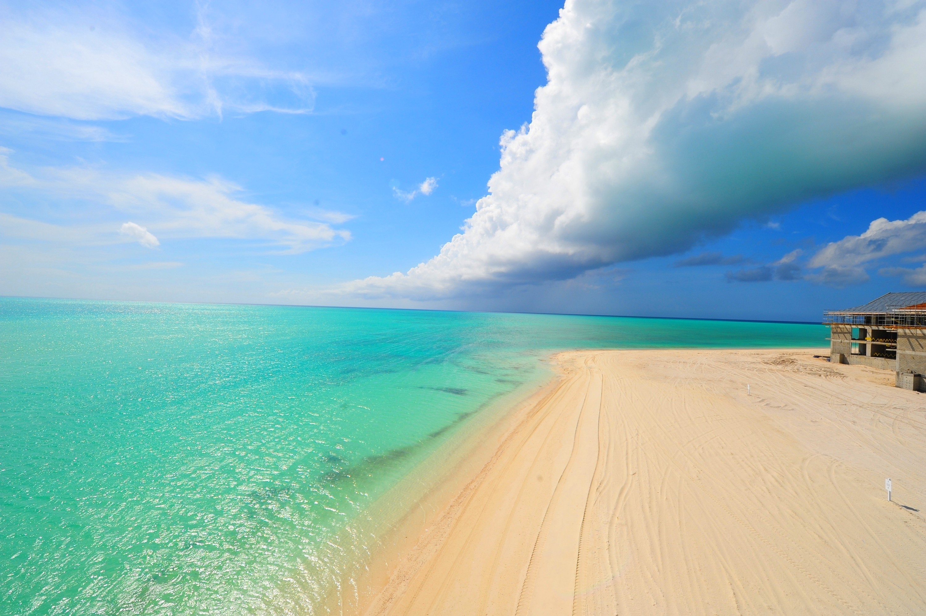 General 3000x1996 beach summer sea sand tropical clouds turquoise Caribbean vacation island nature landscape