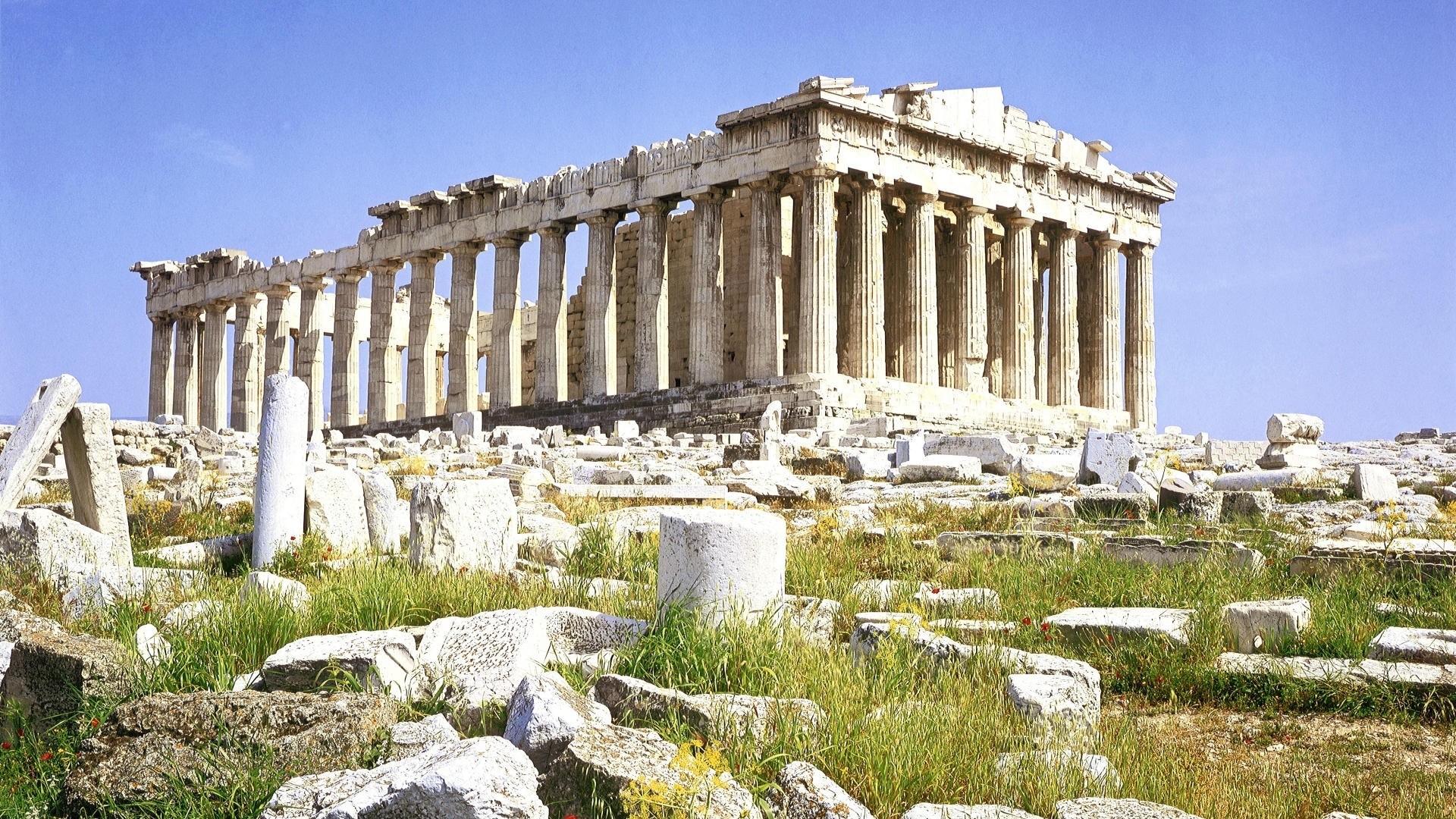 General 1920x1080 ancient building Greece Parthenon ruins history landmark Europe World Heritage Site