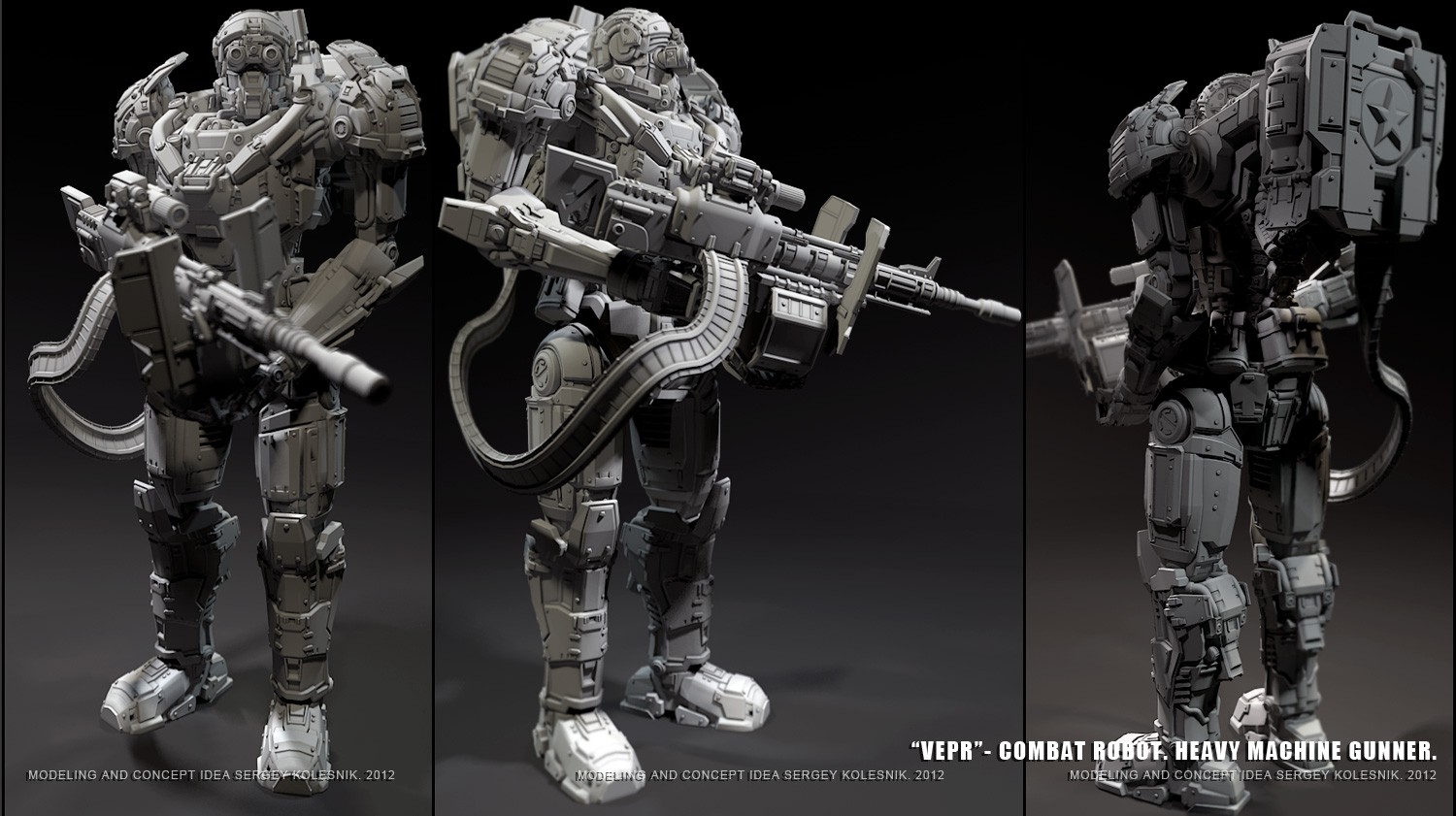 General 1500x841 machine gun digital art CGI 2012 (Year)
