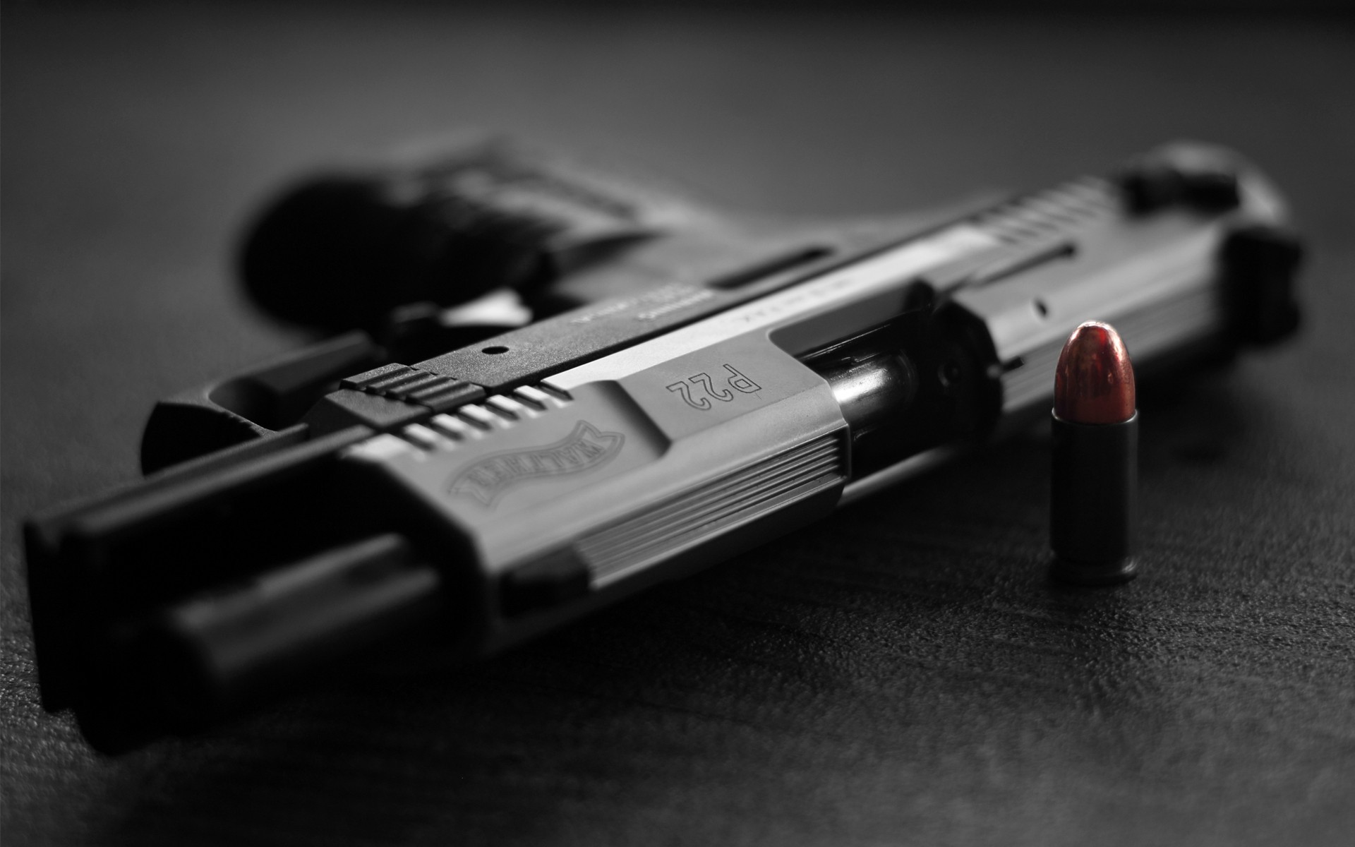 General 1920x1200 gun pistol ammunition Walther P22 Walther bullet weapon dark 9 mm