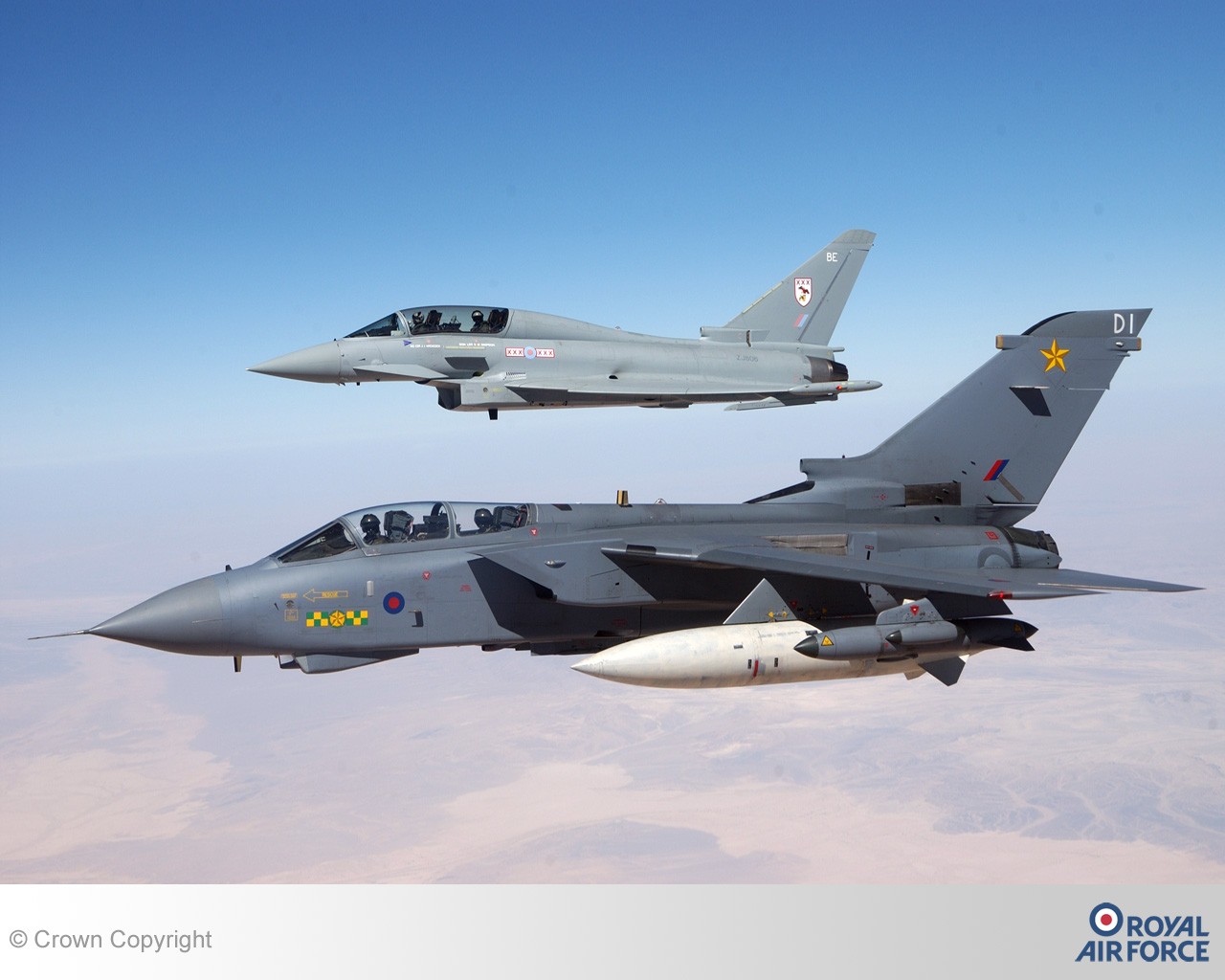 General 1280x1024 Panavia Tornado jet fighter airplane aircraft sky Eurofighter Typhoon military aircraft vehicle military watermarked Royal Air Force
