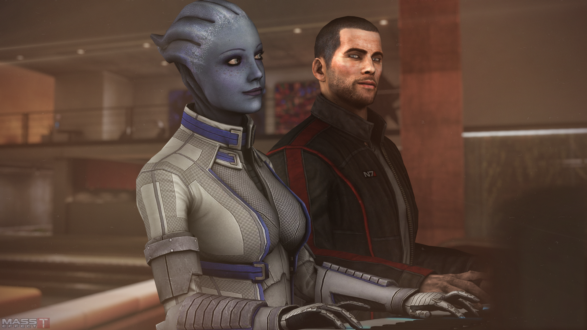 General 1920x1080 Liara T'Soni Commander Shepard video games Mass Effect PC gaming video game men video game girls Science Fiction Men science fiction women science fiction