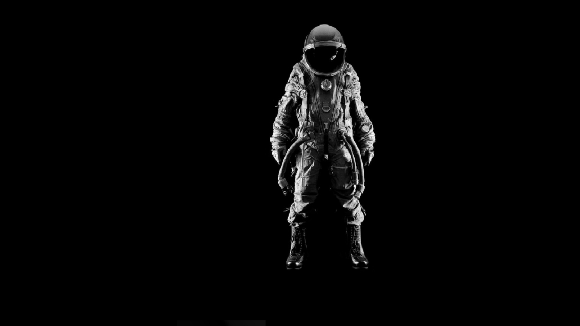 General 1920x1080 astronaut simple background monochrome minimalism black background