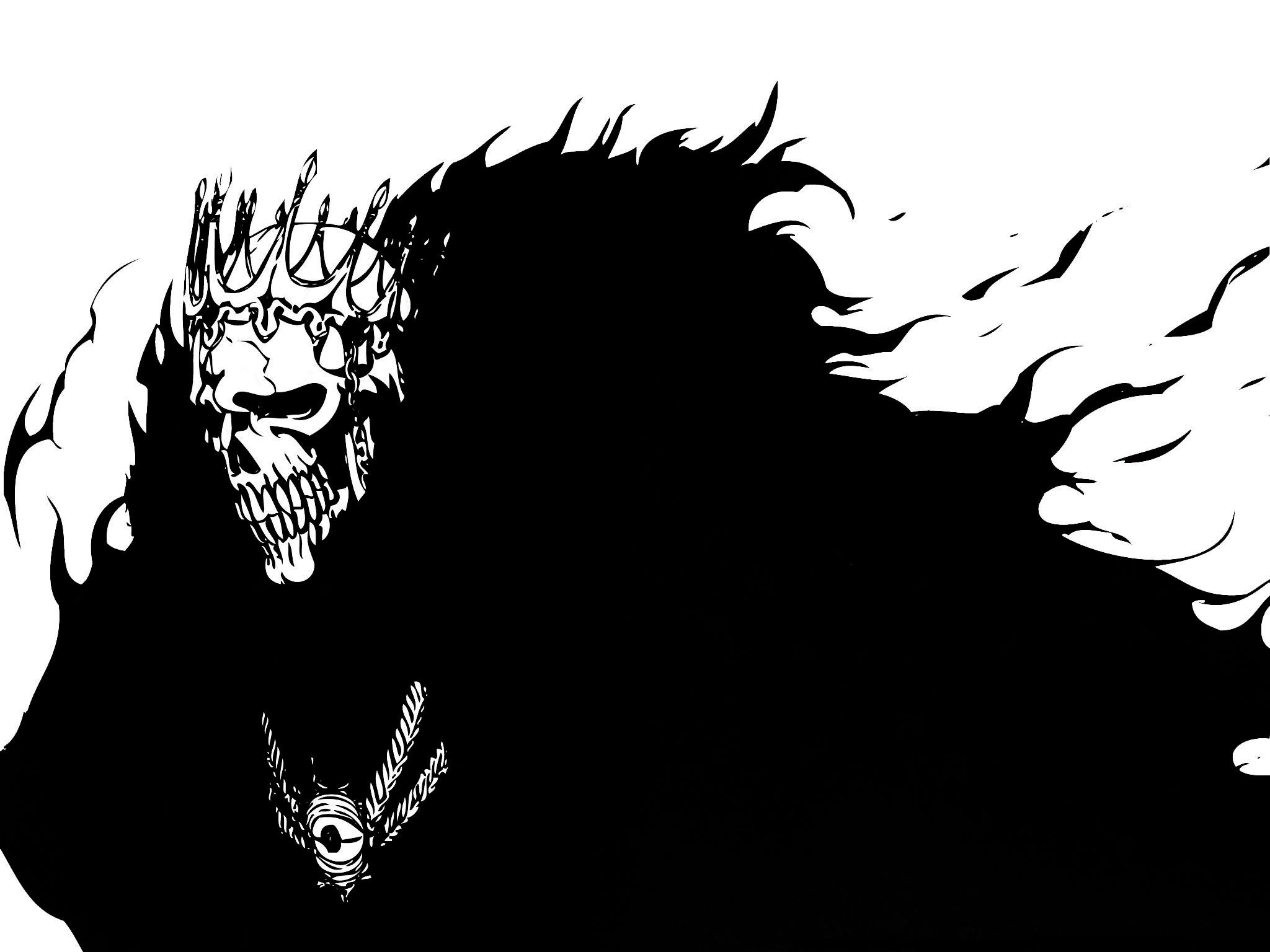 Anime 2048x1536 fantasy art Bleach Espada Barragan Luisenbarn skull anime