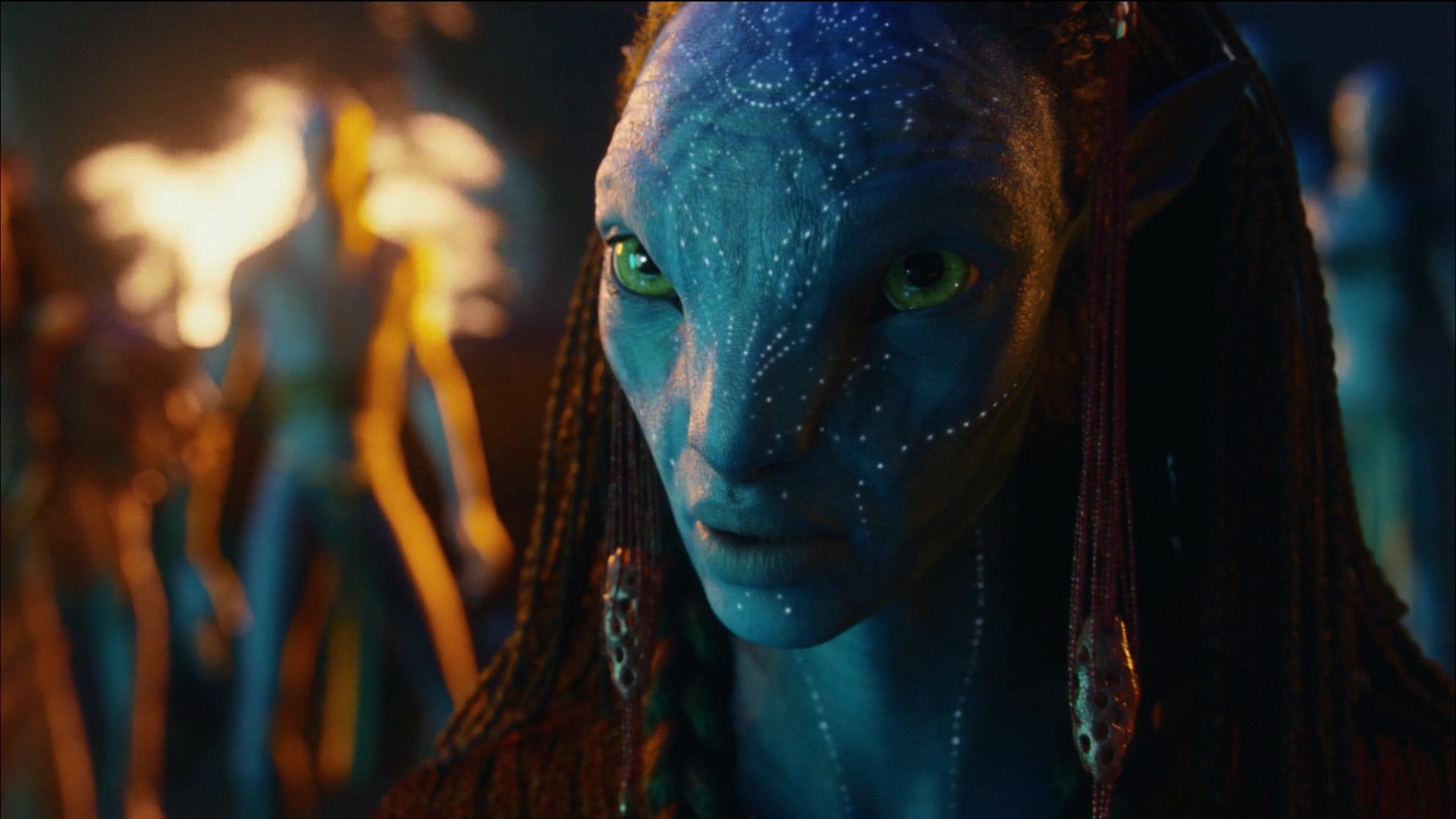 General 1920x1080 Avatar blue skin movies 2009 (Year) Na'vi Mo'at film stills science fiction