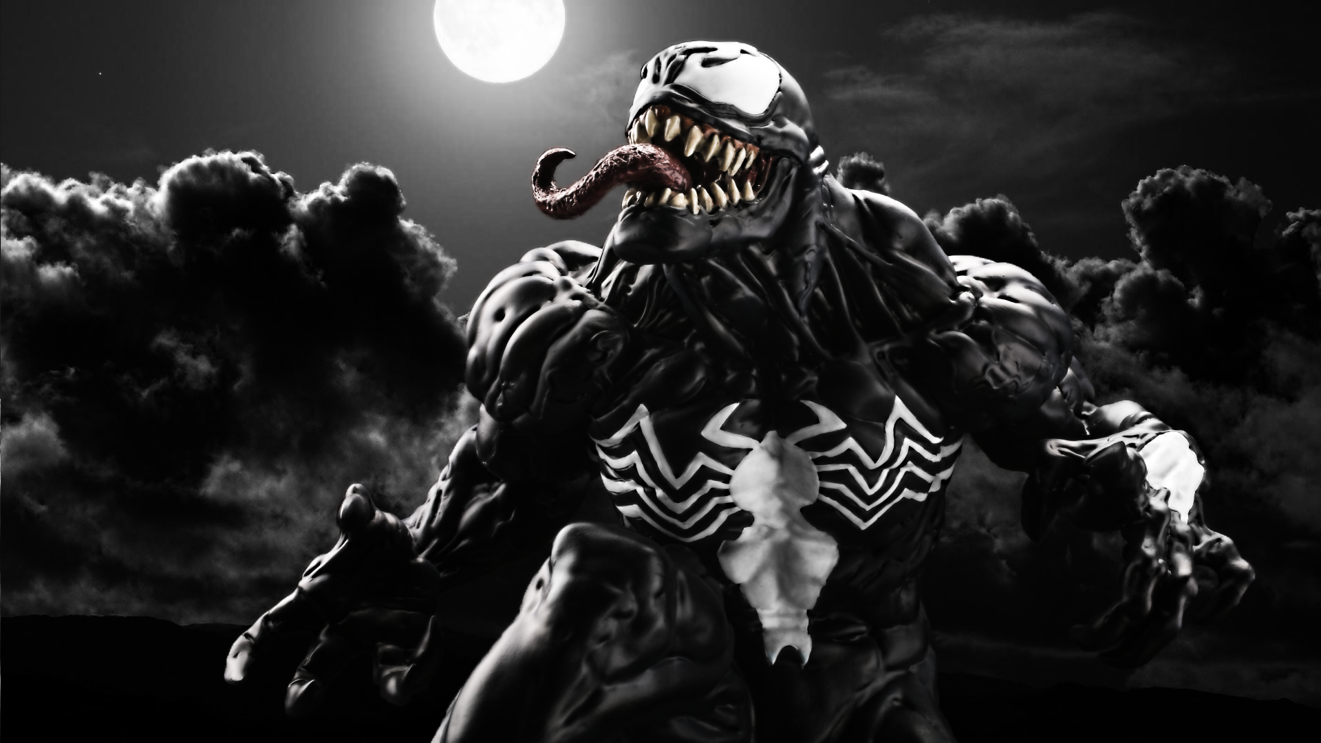 General 1920x1080 artwork Venom Marvel Comics digital art