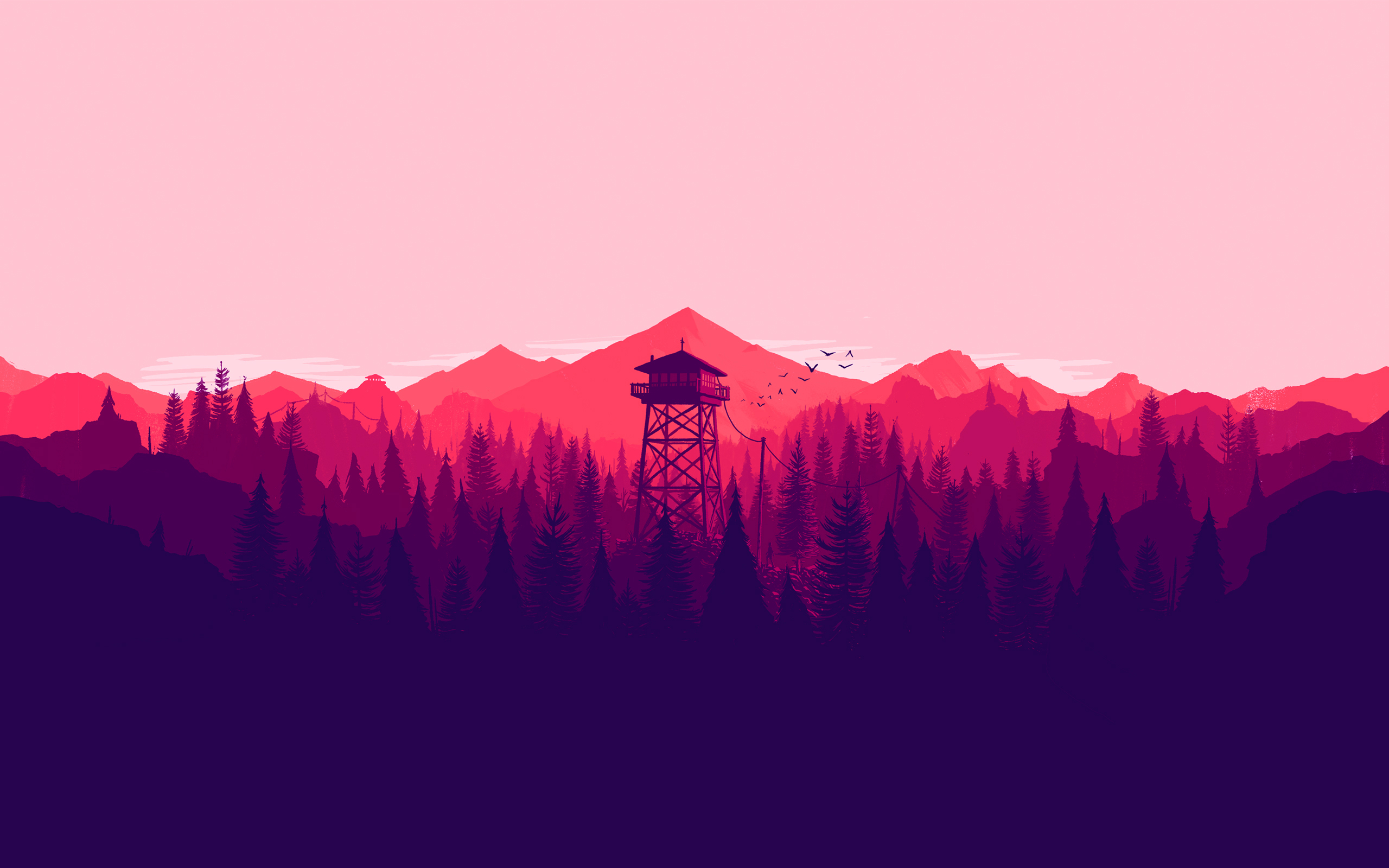 General 2560x1600 Firewatch video games video game art PC gaming
