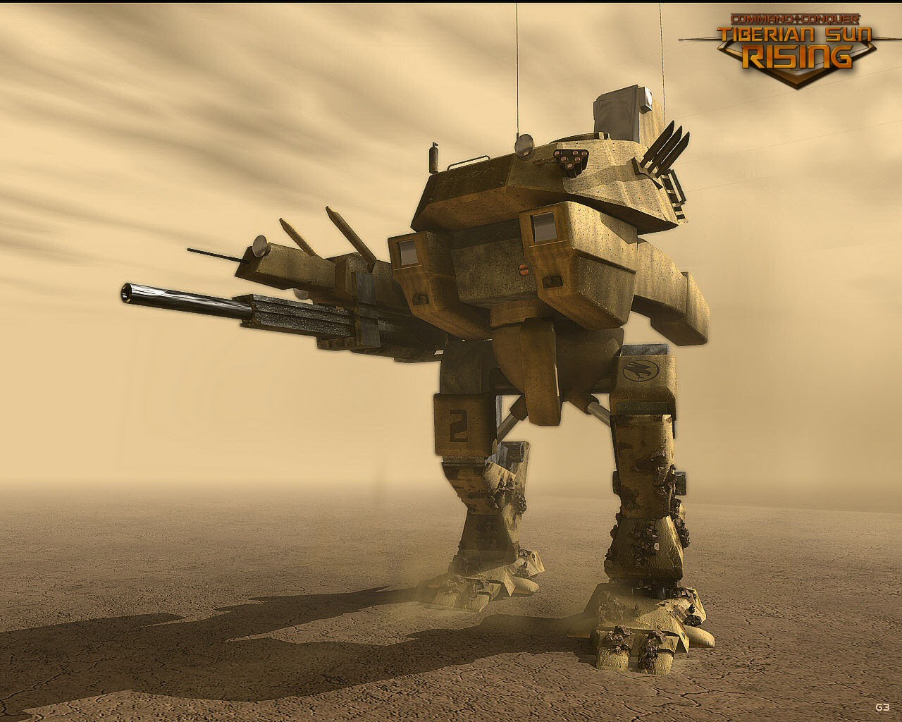 General 1280x1024 Command and Conquer Command & Conquer Command & Conquer: Tiberian Sun titan mech robot desert tiberium video games strategy games dust