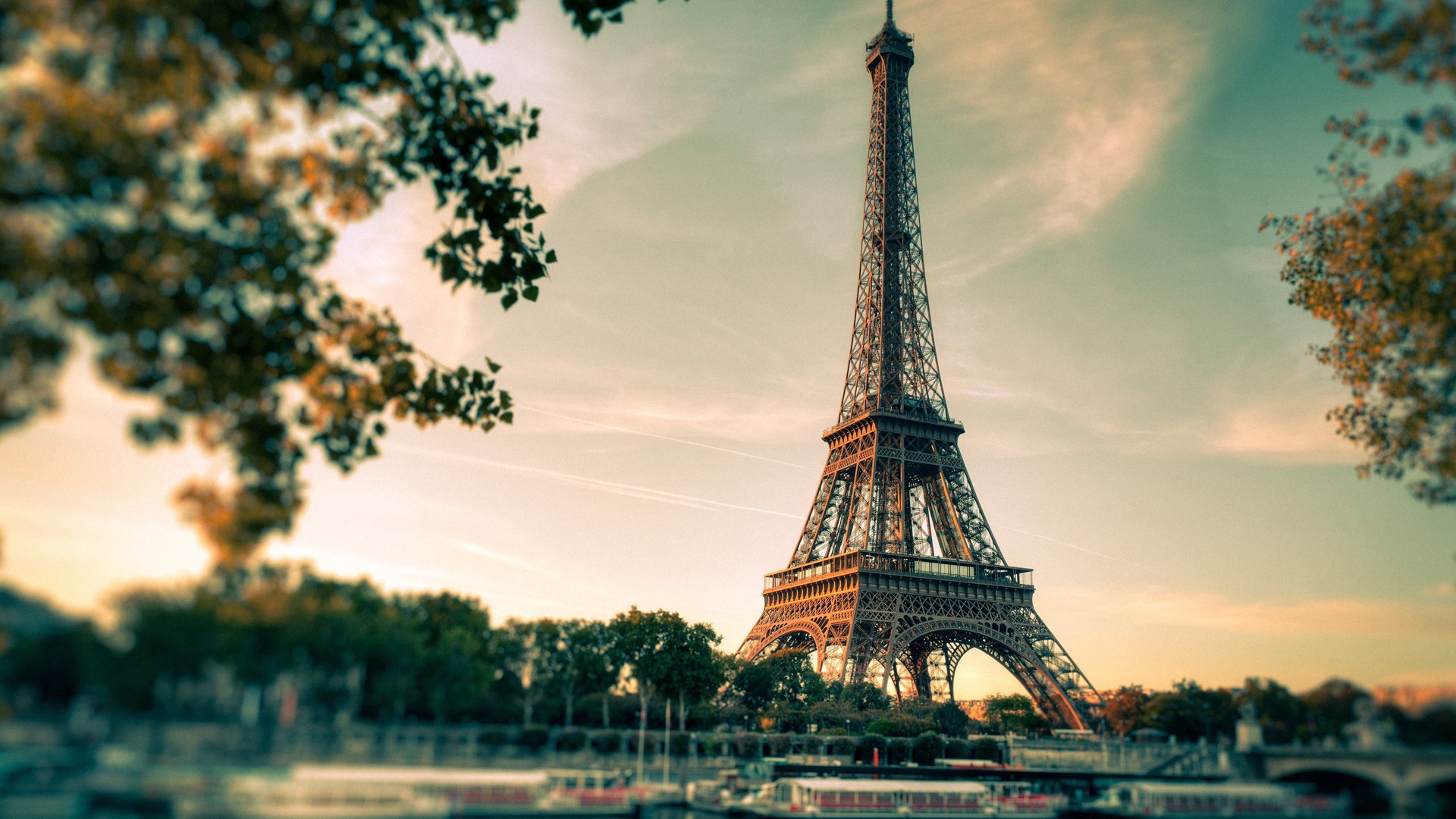 General 1920x1080 Eiffel Tower clouds Paris France cityscape landmark Europe
