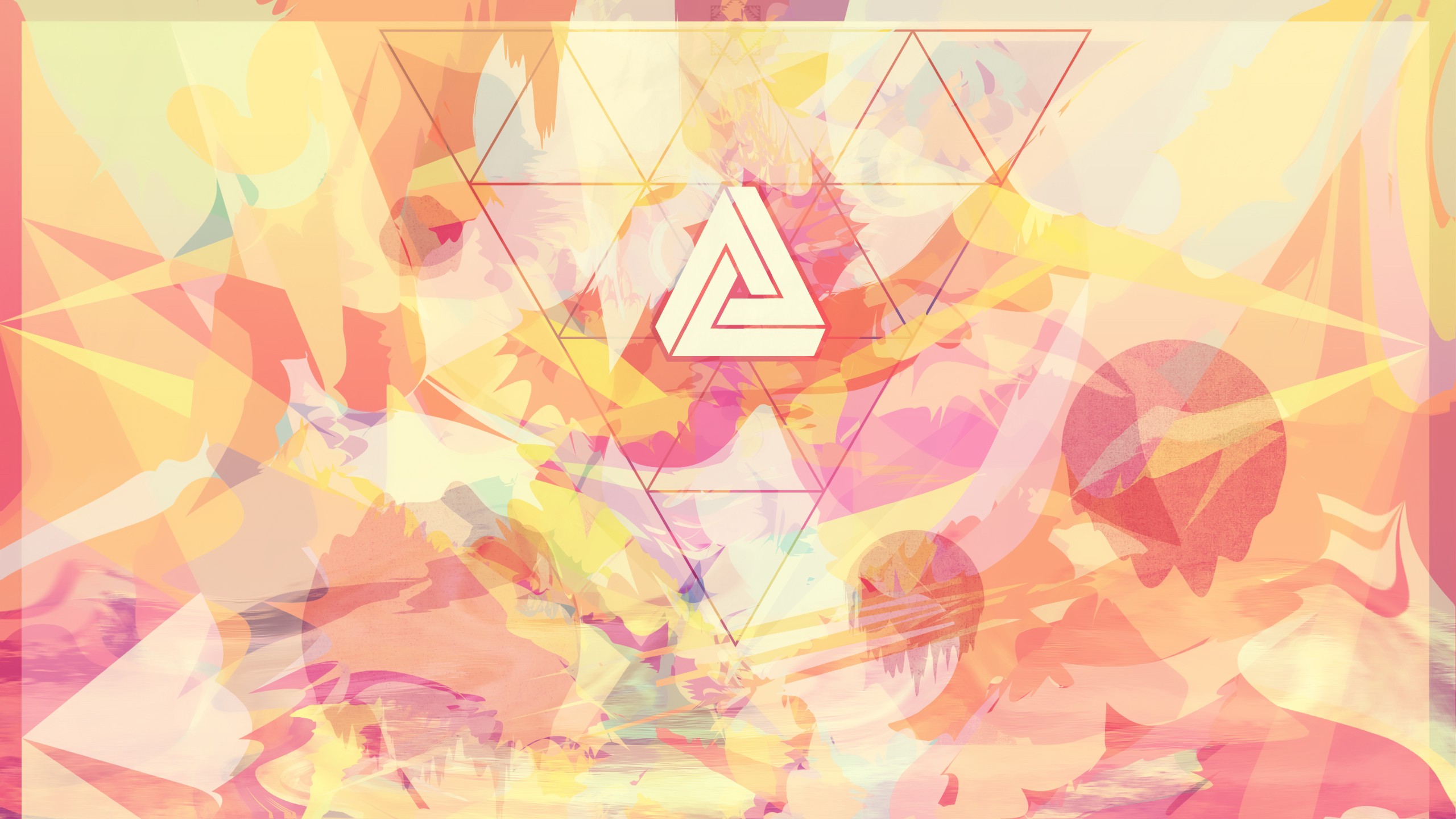 General 2560x1440 abstract iATKOS Penrose triangle triangle artwork colorful