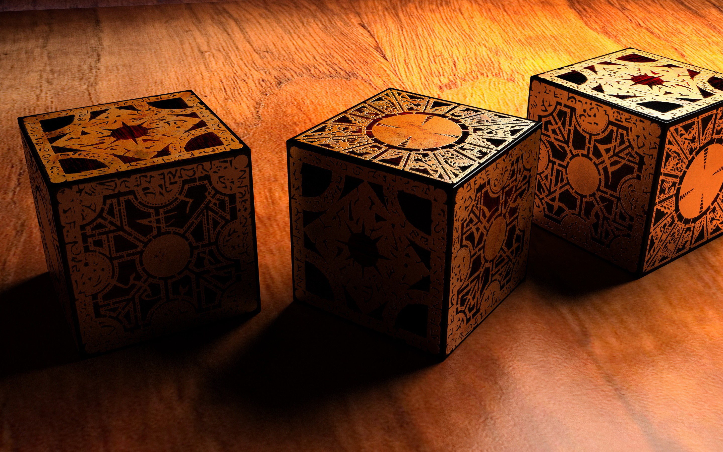 General 2880x1800 movies cube Hellraiser 3D Blocks Lemarchand's box closeup