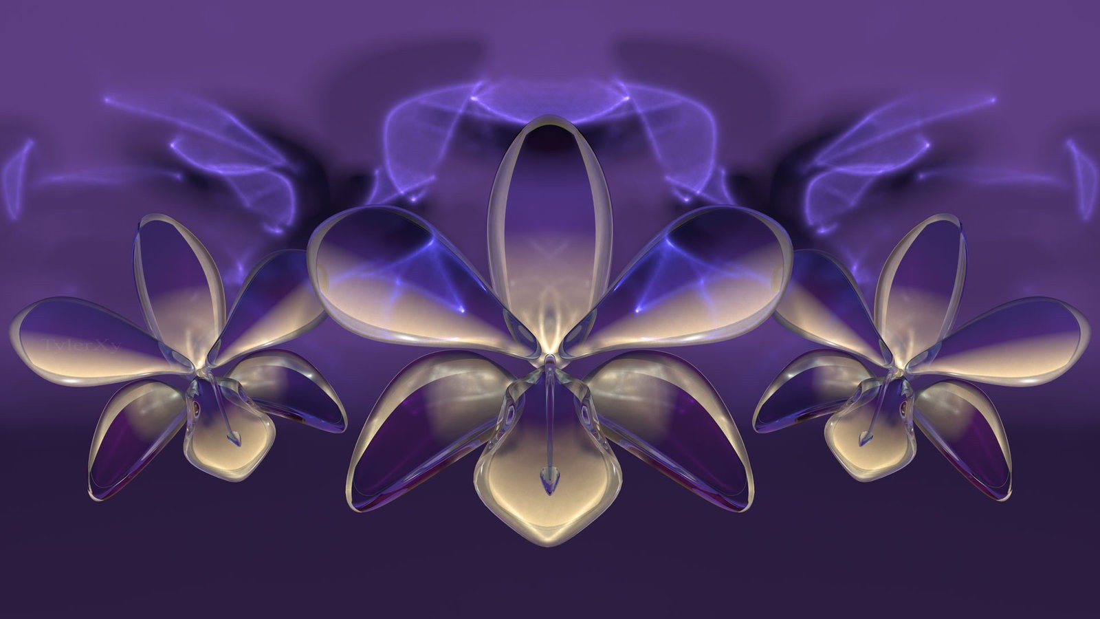 General 1600x900 abstract flowers CGI