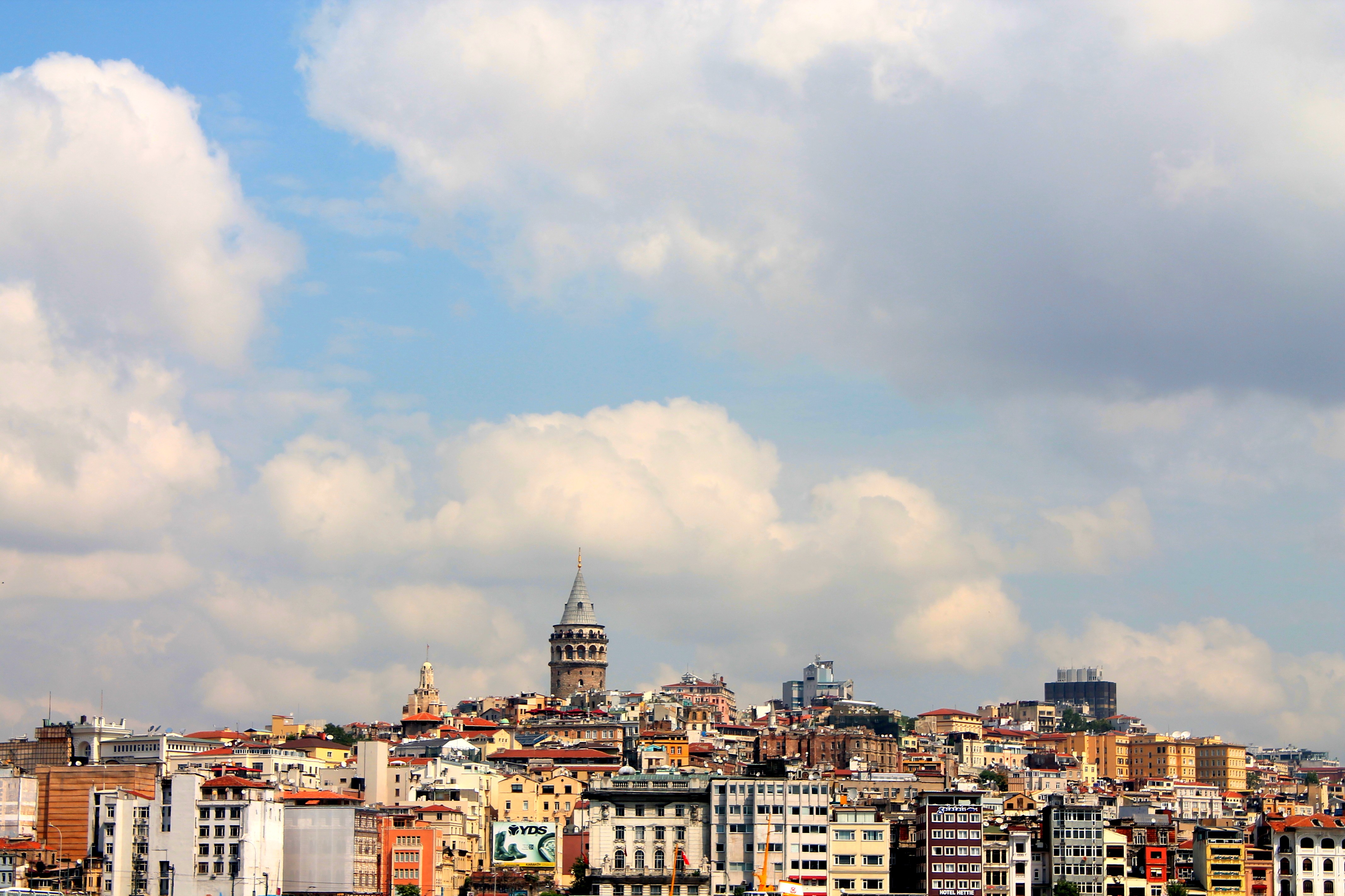 General 4272x2848 photography Istanbul city cityscape sky clouds tower