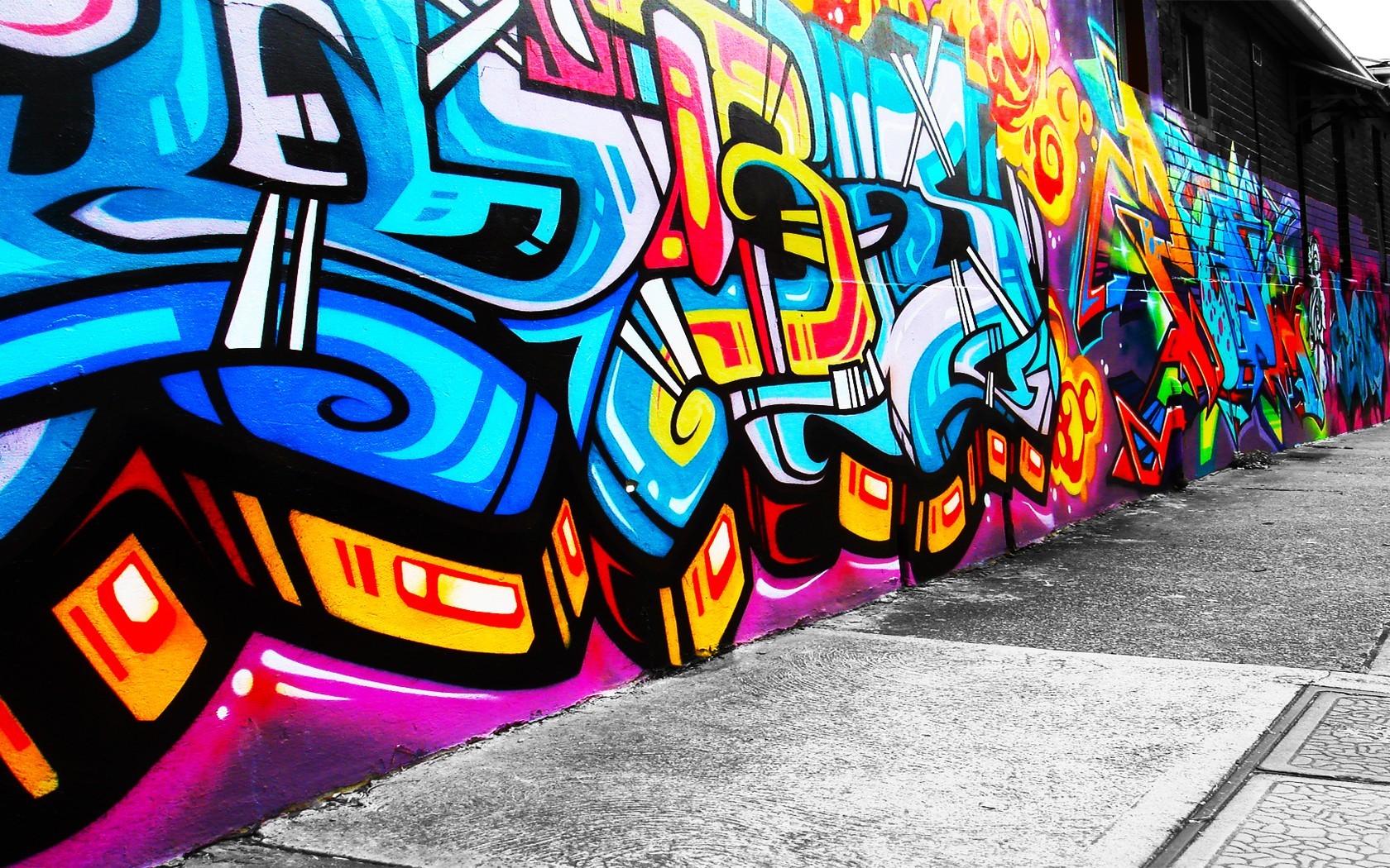 General 1680x1050 wall urban graffiti outdoors