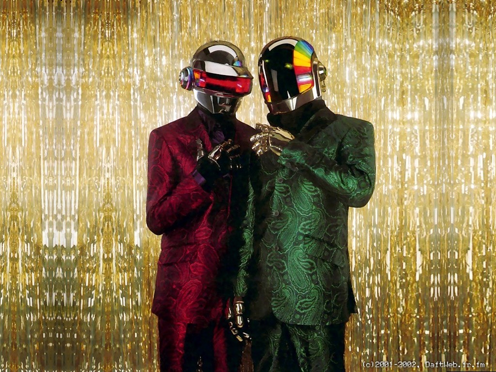 General 1024x768 Daft Punk music red helmet green electronic music musician French