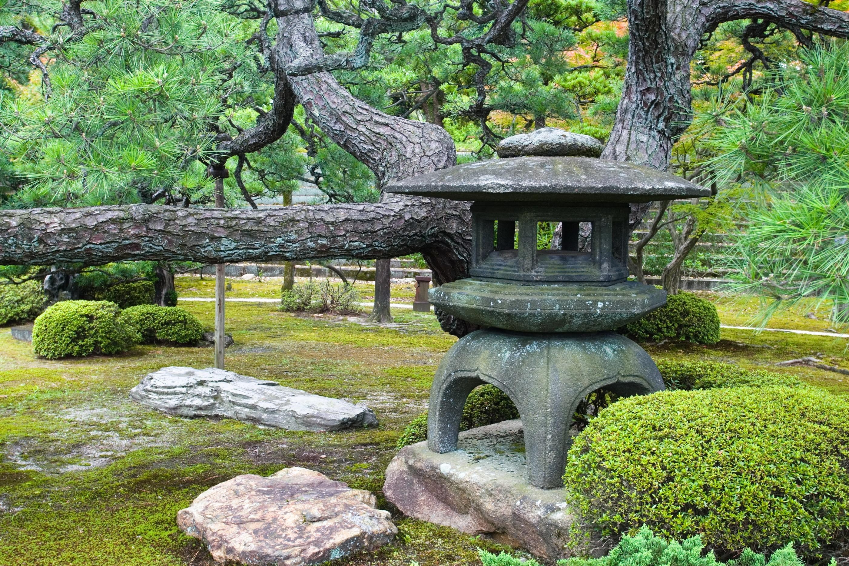 General 2803x1869 garden Japanese Garden park stones lantern Asia