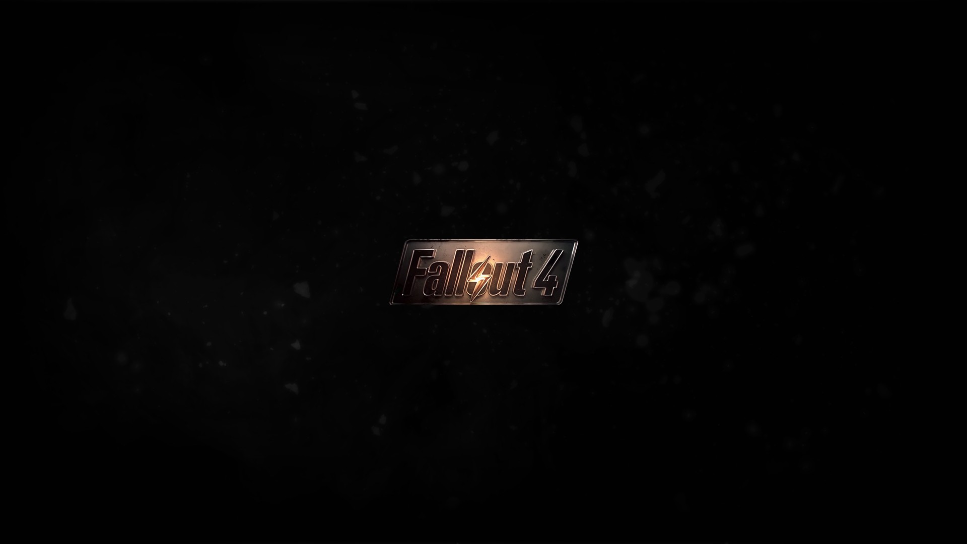 General 1920x1080 video games Fallout 4 Fallout logo minimalism simple background black background PC gaming