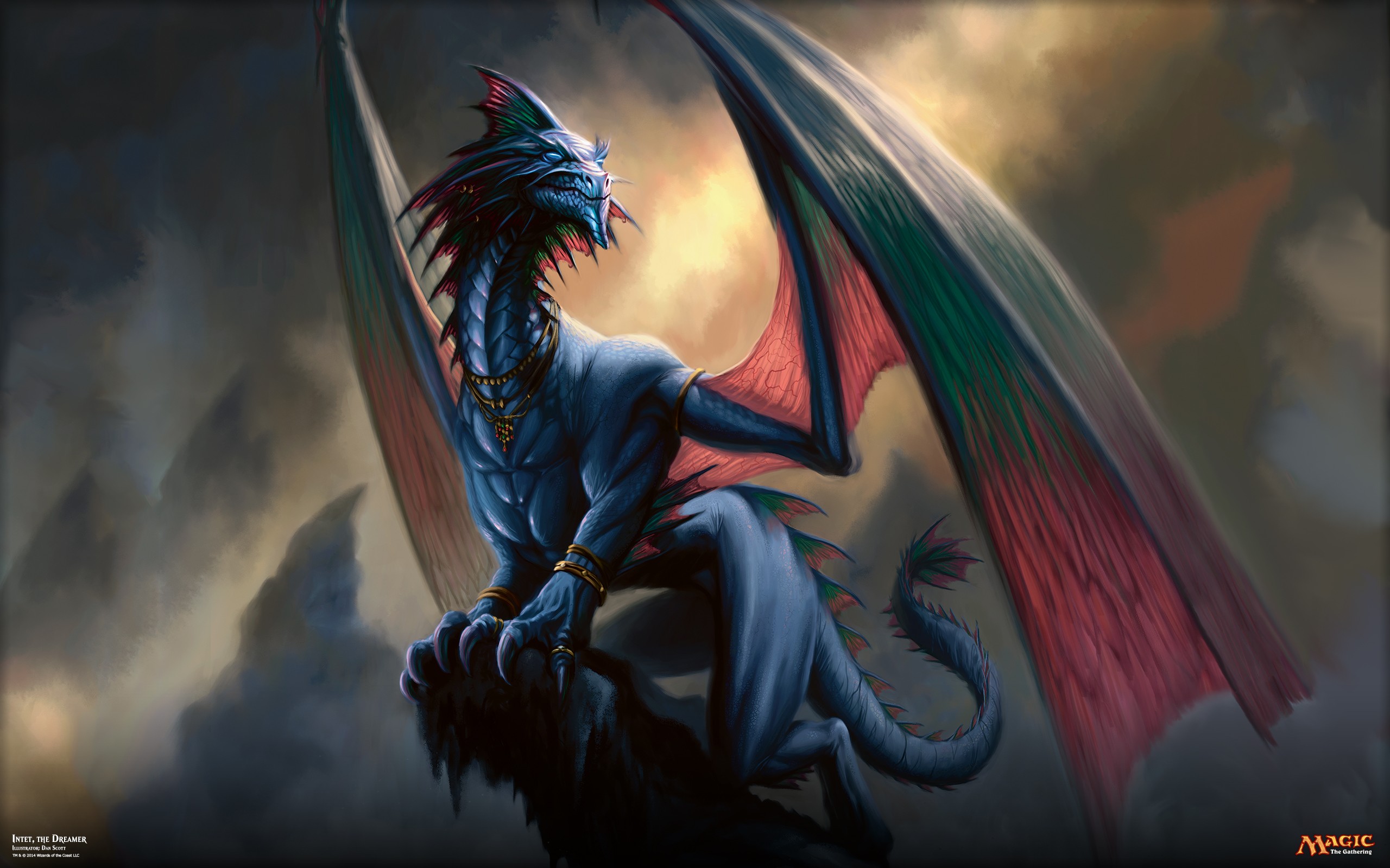General 2560x1600 Magic: The Gathering magic dragon artwork