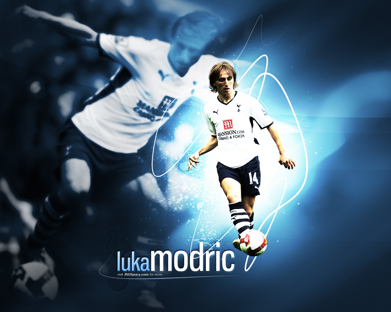 People 1280x1024 Luka Modric Tottenham Hotspur soccer men blue sport soccer ball Croatian Croatian (people)