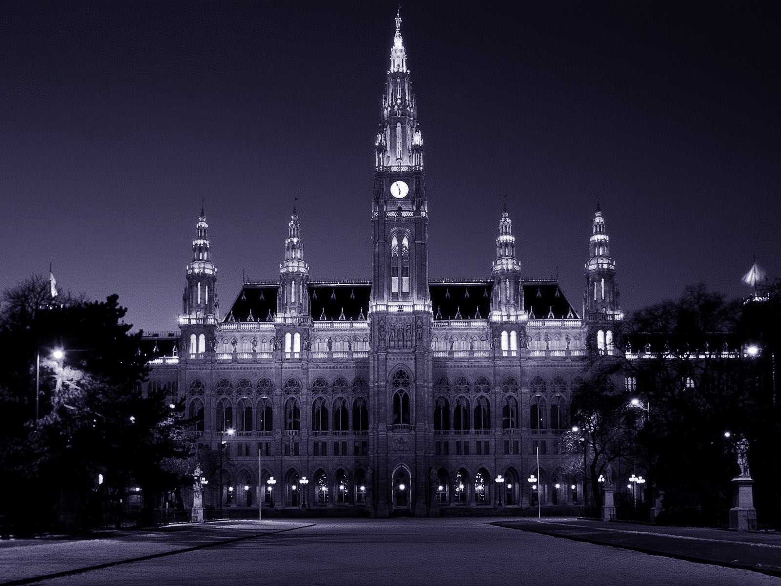 General 1600x1200 palace monuments lights architecture Vienna building