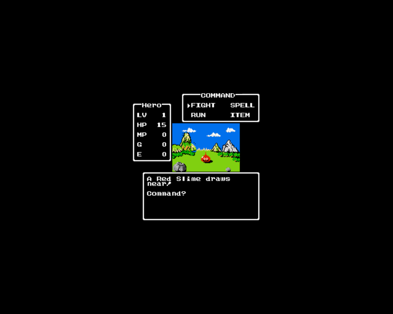 General 1280x1024 Dragon Quest retro games Nintendo Entertainment System video games simple background
