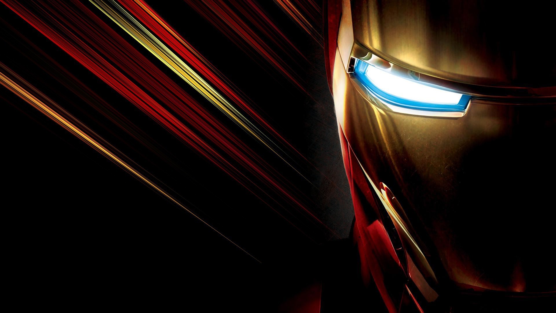 General 1920x1080 Iron Man glowing eyes blue eyes armor movies Marvel Cinematic Universe
