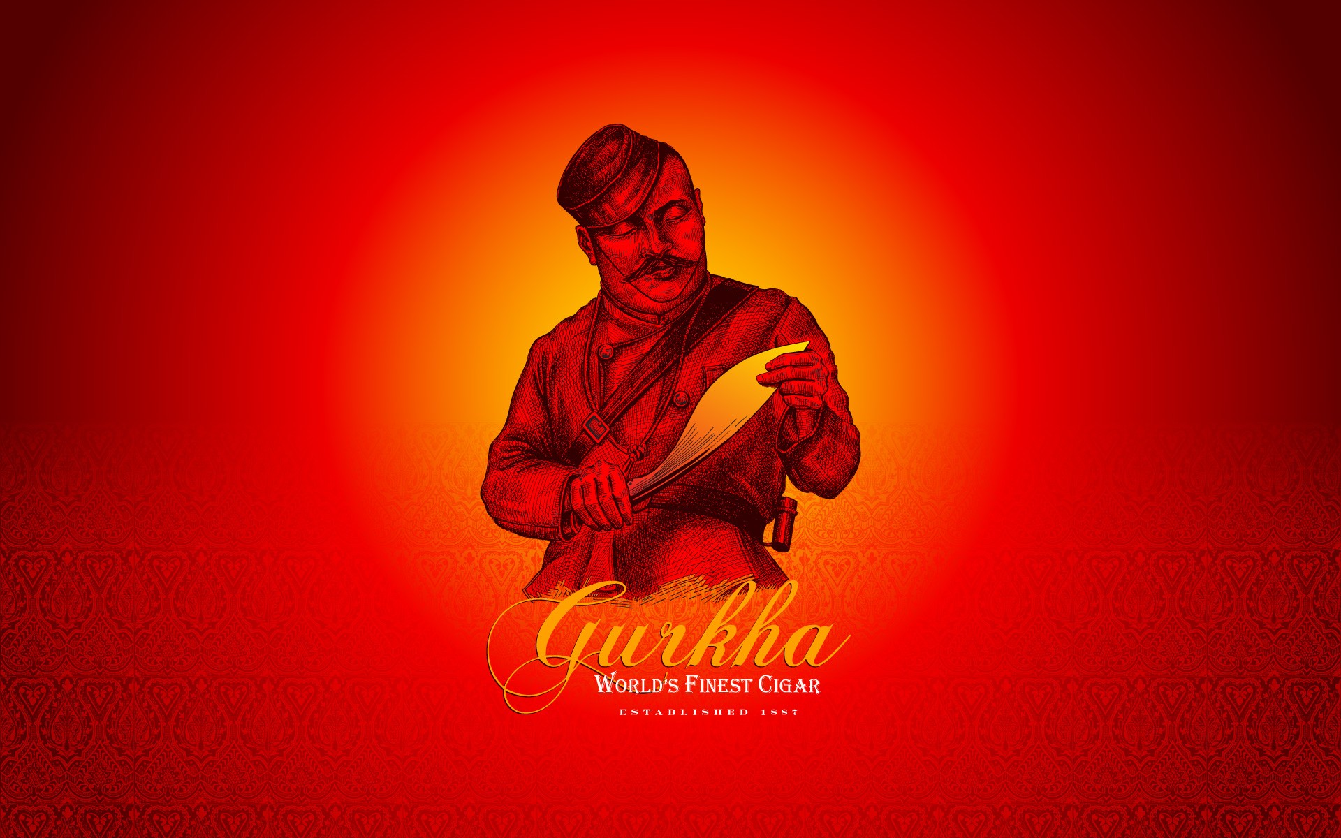 General 1920x1200 cuban cigars red moustache minimalism red background hat