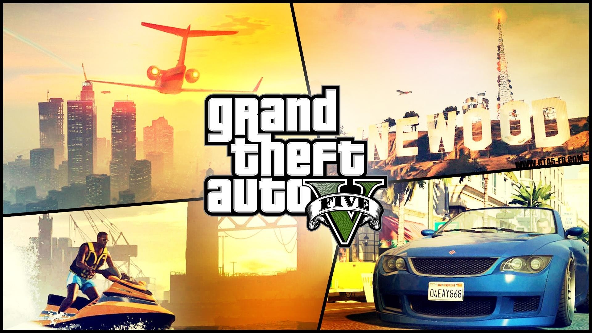 General 1920x1080 Grand Theft Auto V collage video games PC gaming video game art Rockstar Games