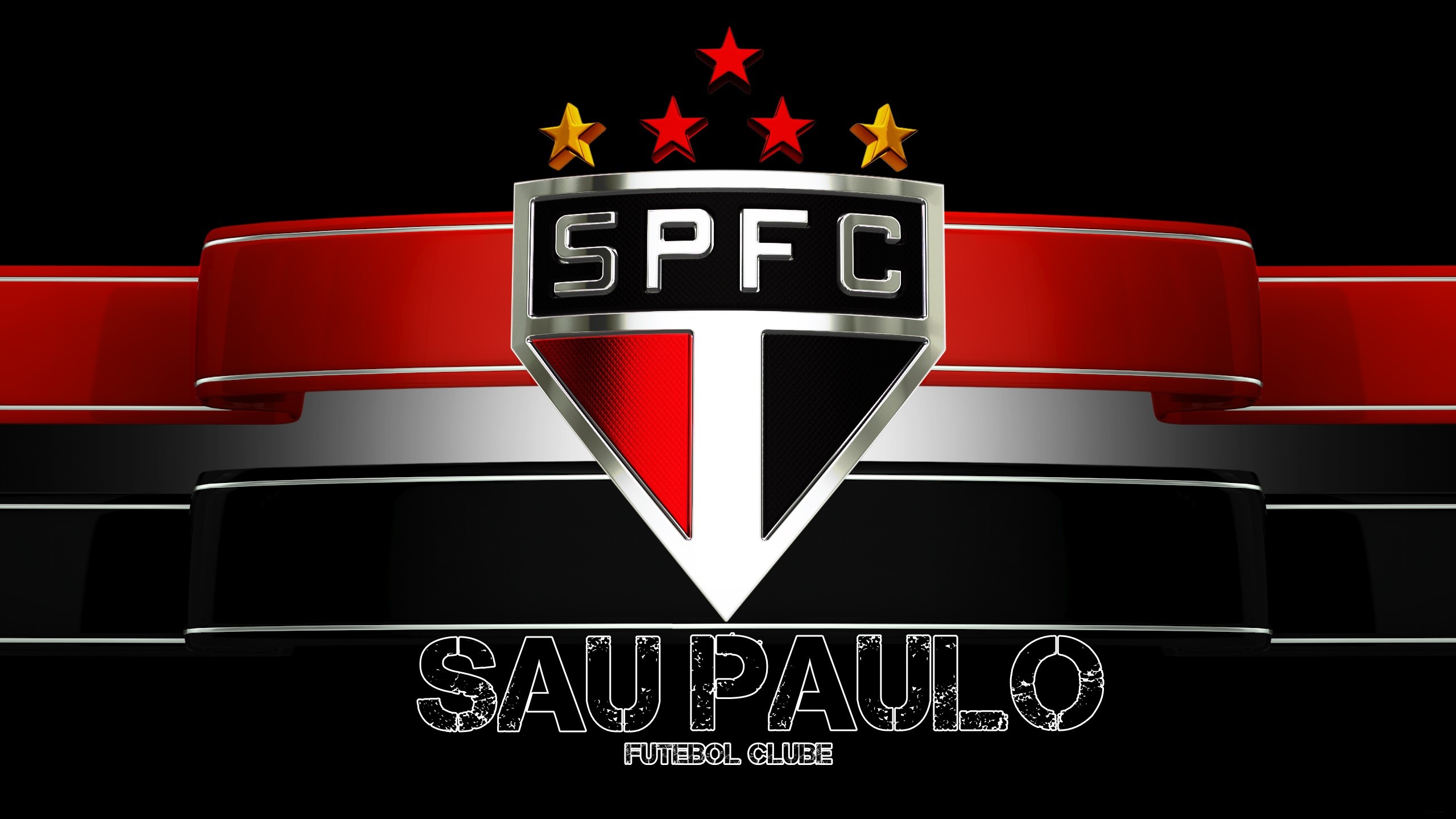 General 2560x1440 São Paulo logo simple background sport soccer clubs