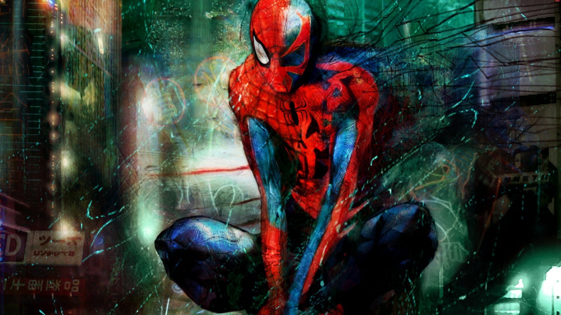 General 1920x1080 Spider-Man artwork Marvel Comics superhero