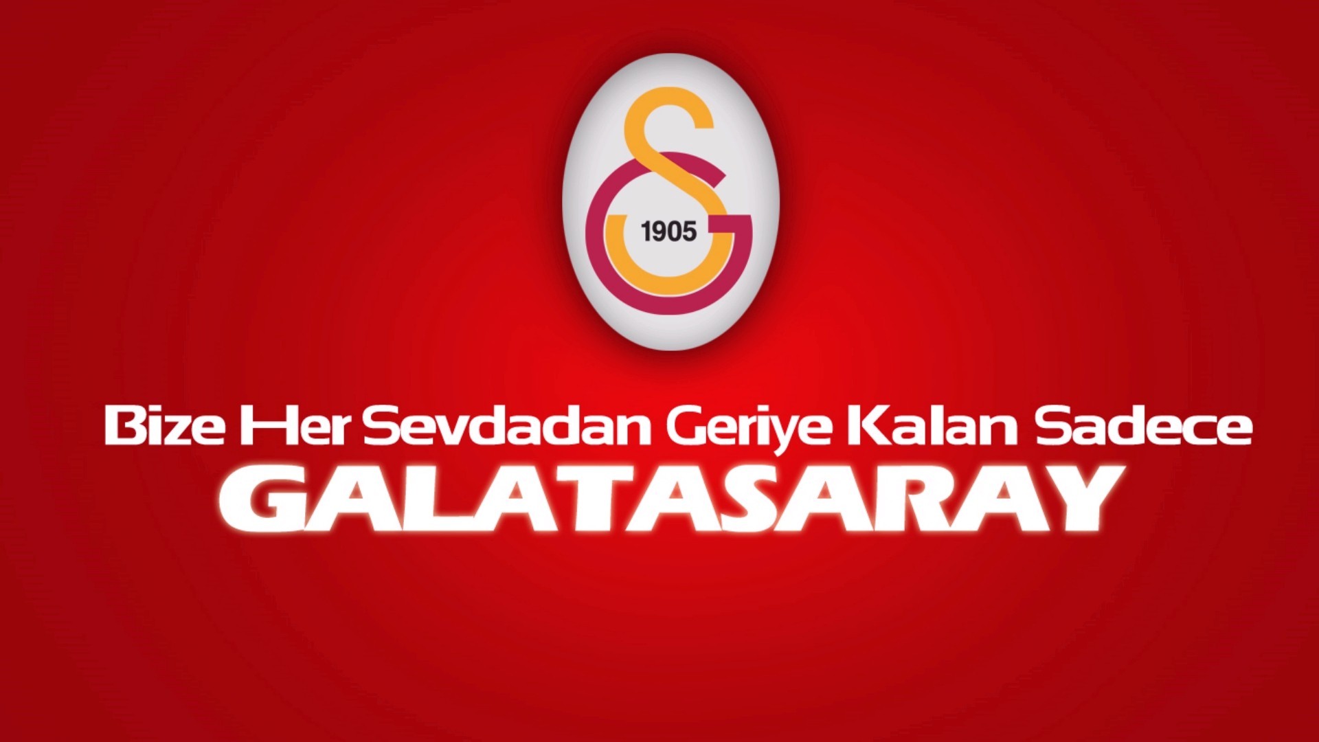 General 1920x1080 Galatasaray S.K. 1905 (Year) red background typography logo sport soccer clubs