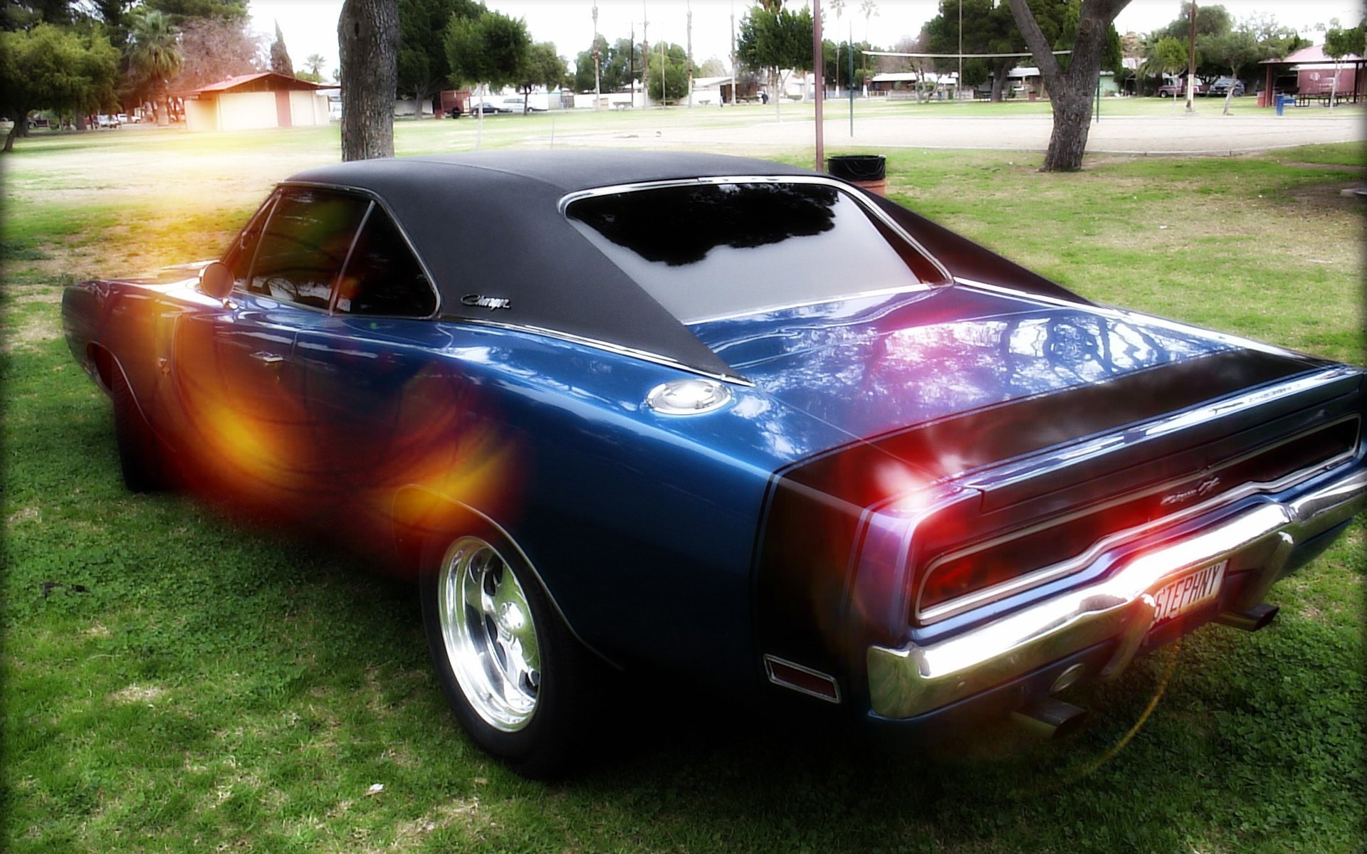 General 1920x1200 car Dodge Charger Dodge vehicle blue cars muscle cars American cars