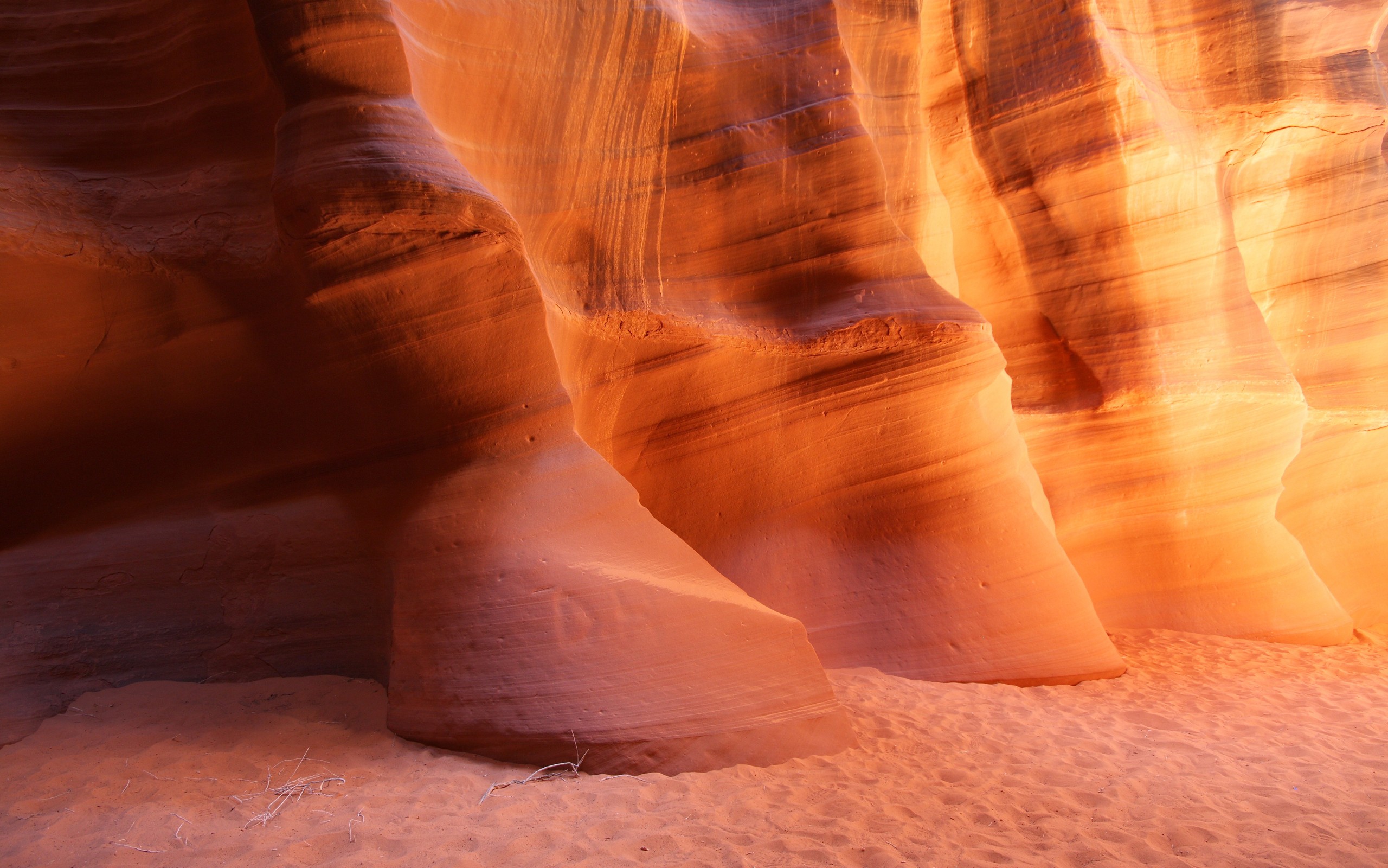 General 2560x1600 rocks nature sand Antelope Canyon USA Arizona rock formation