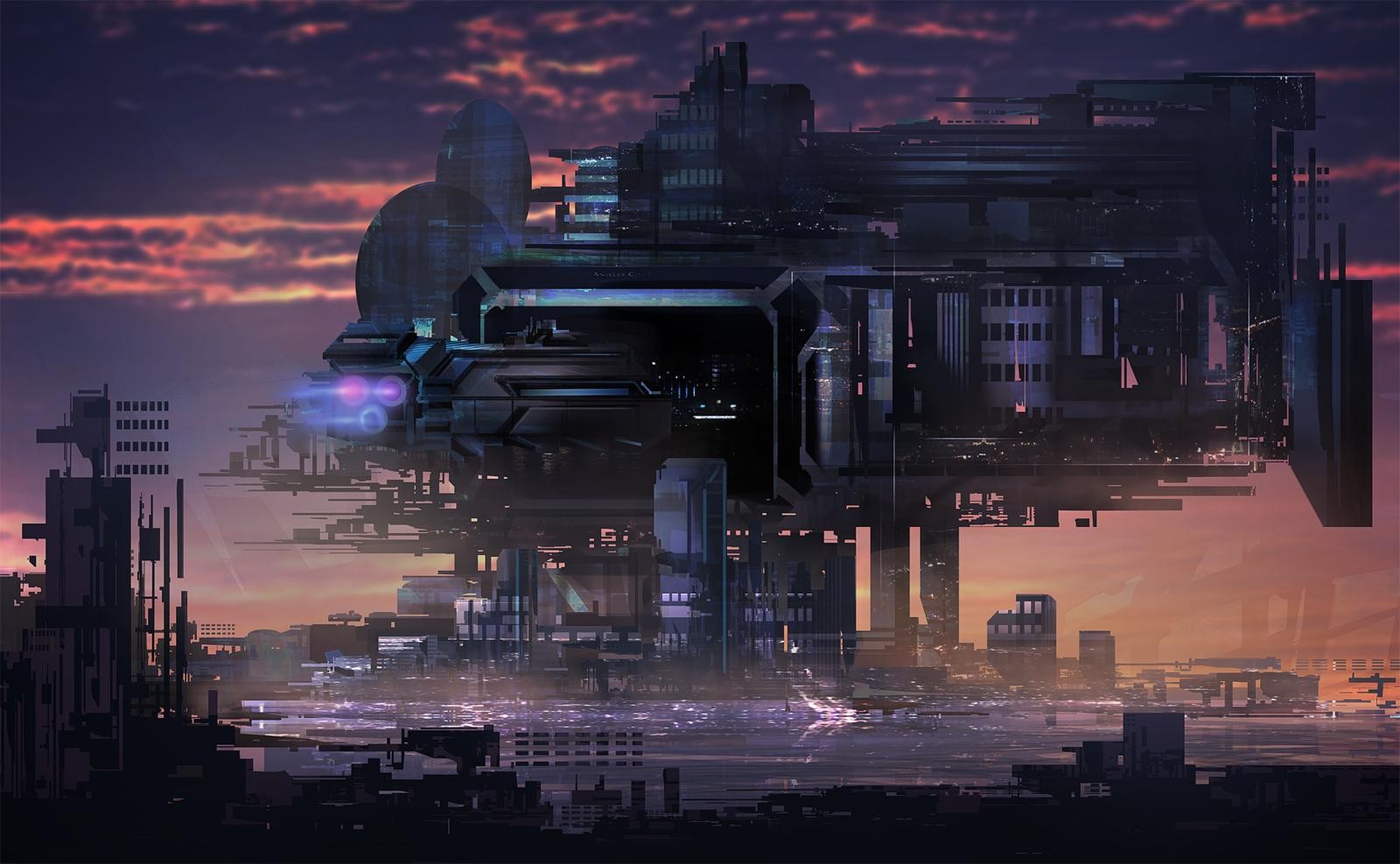 General 1600x987 science fiction digital art futuristic futuristic city artwork concept art