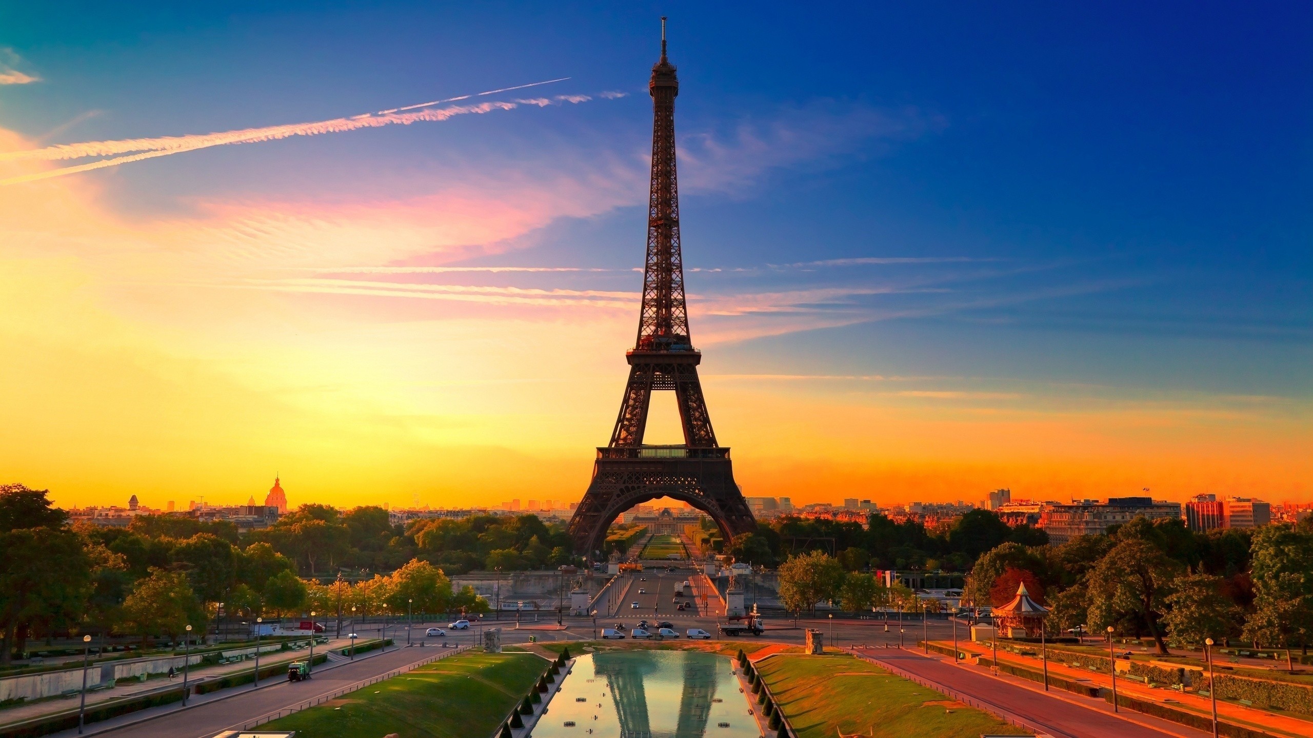 General 2560x1440 Eiffel Tower Paris France cityscape landmark Europe