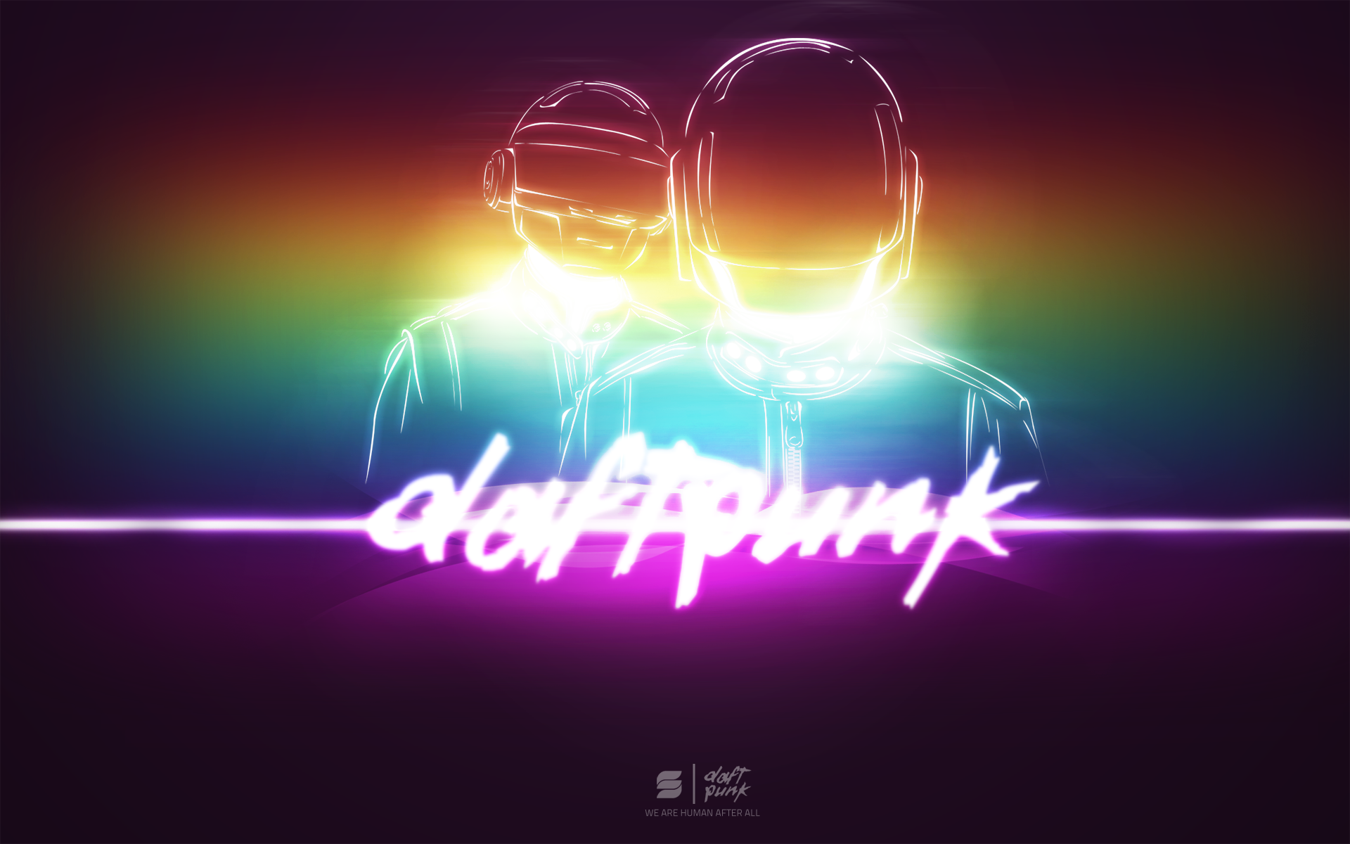 General 1920x1200 Daft Punk digital art music artwork colorful electronic music