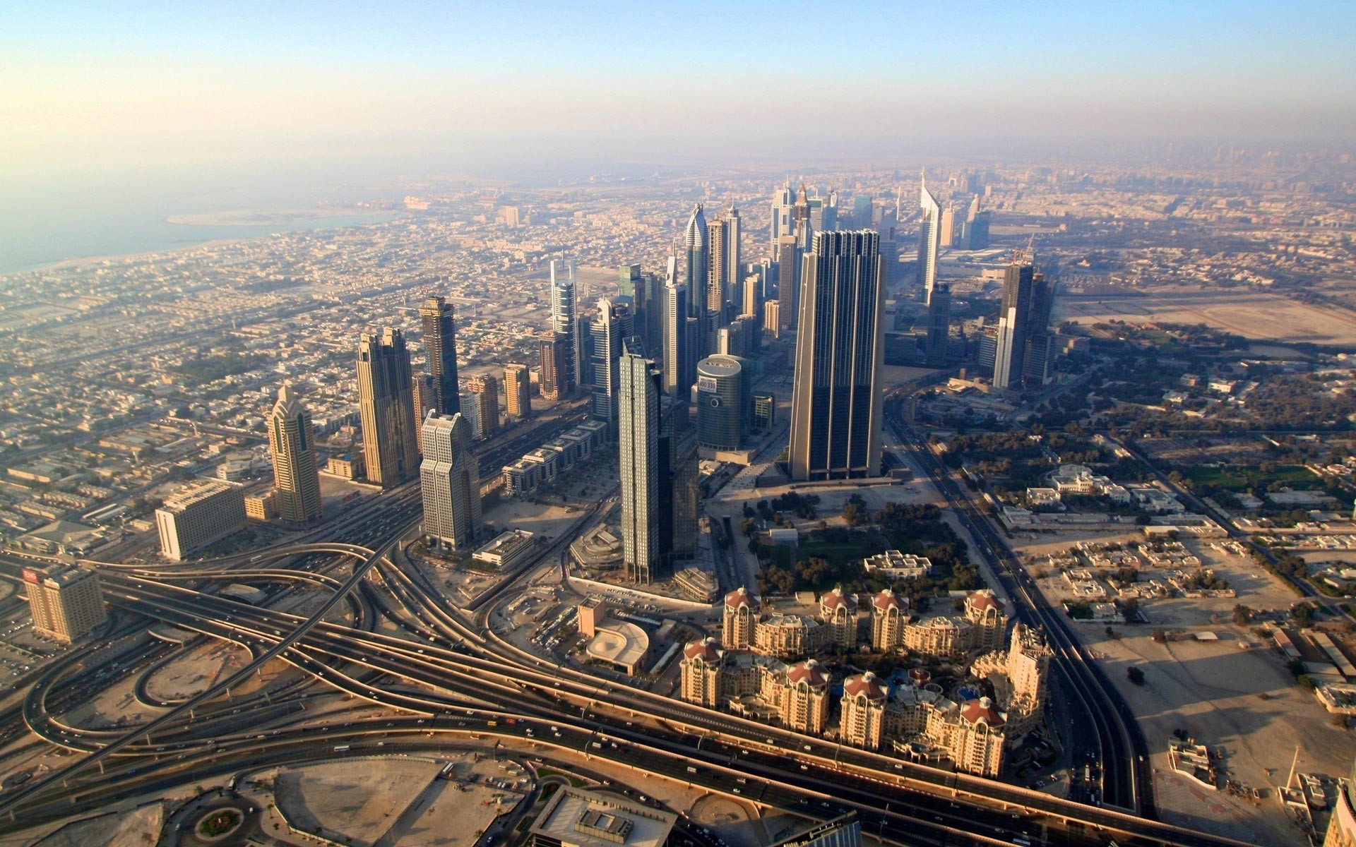 General 1920x1200 city cityscape aerial view skyscraper road Dubai