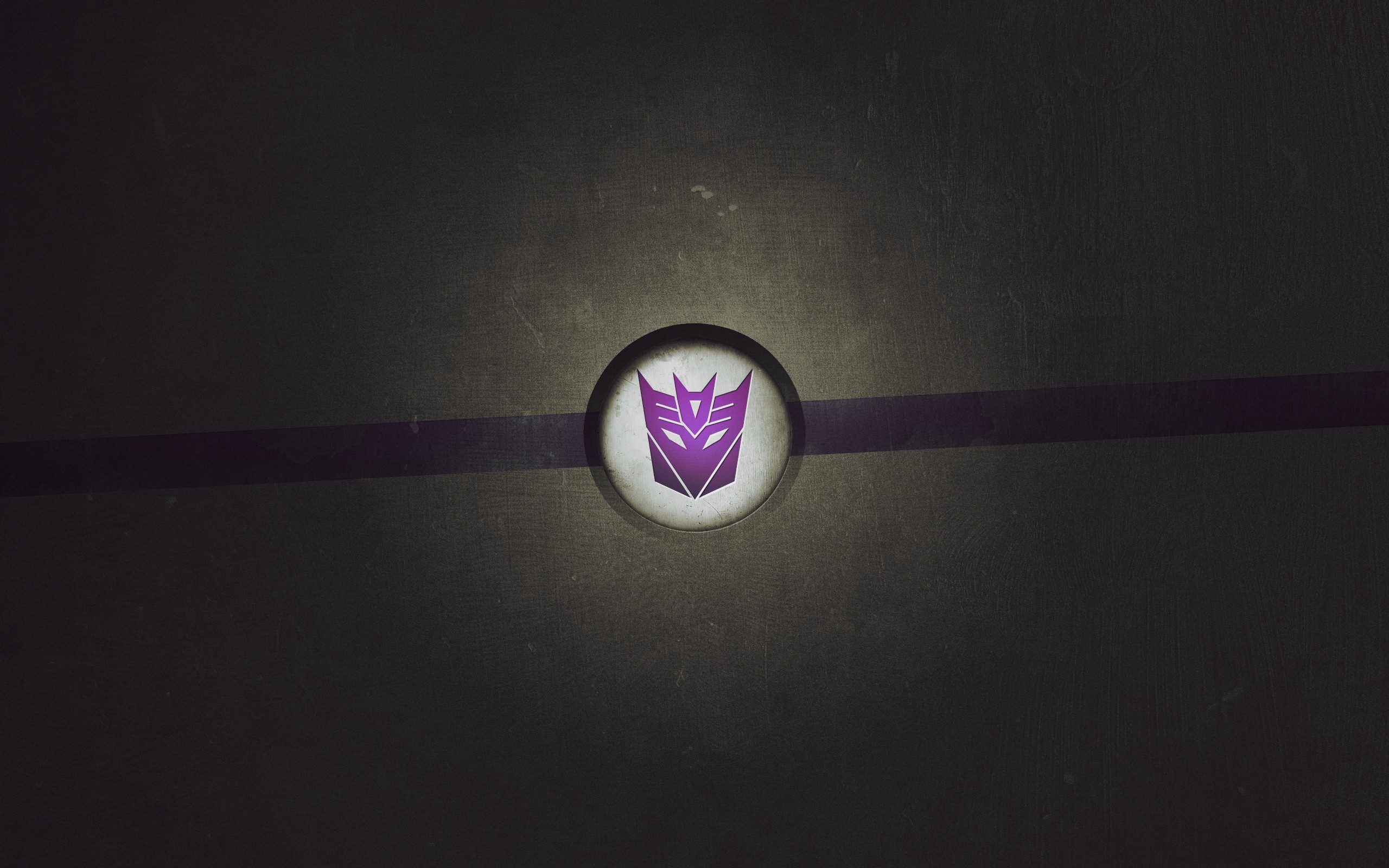 General 2560x1600 Transformers Decepticons logo texture Hasbro digital art simple background