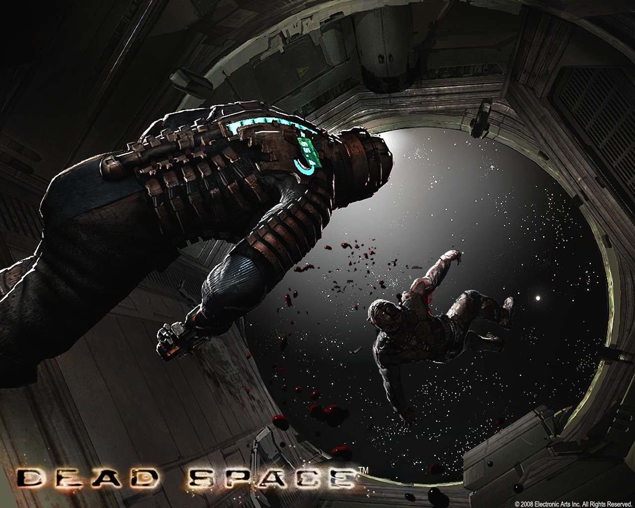General 1280x1024 video games Dead Space Isaac Clarke 2008 (Year) science fiction video game art Video Game Horror blood