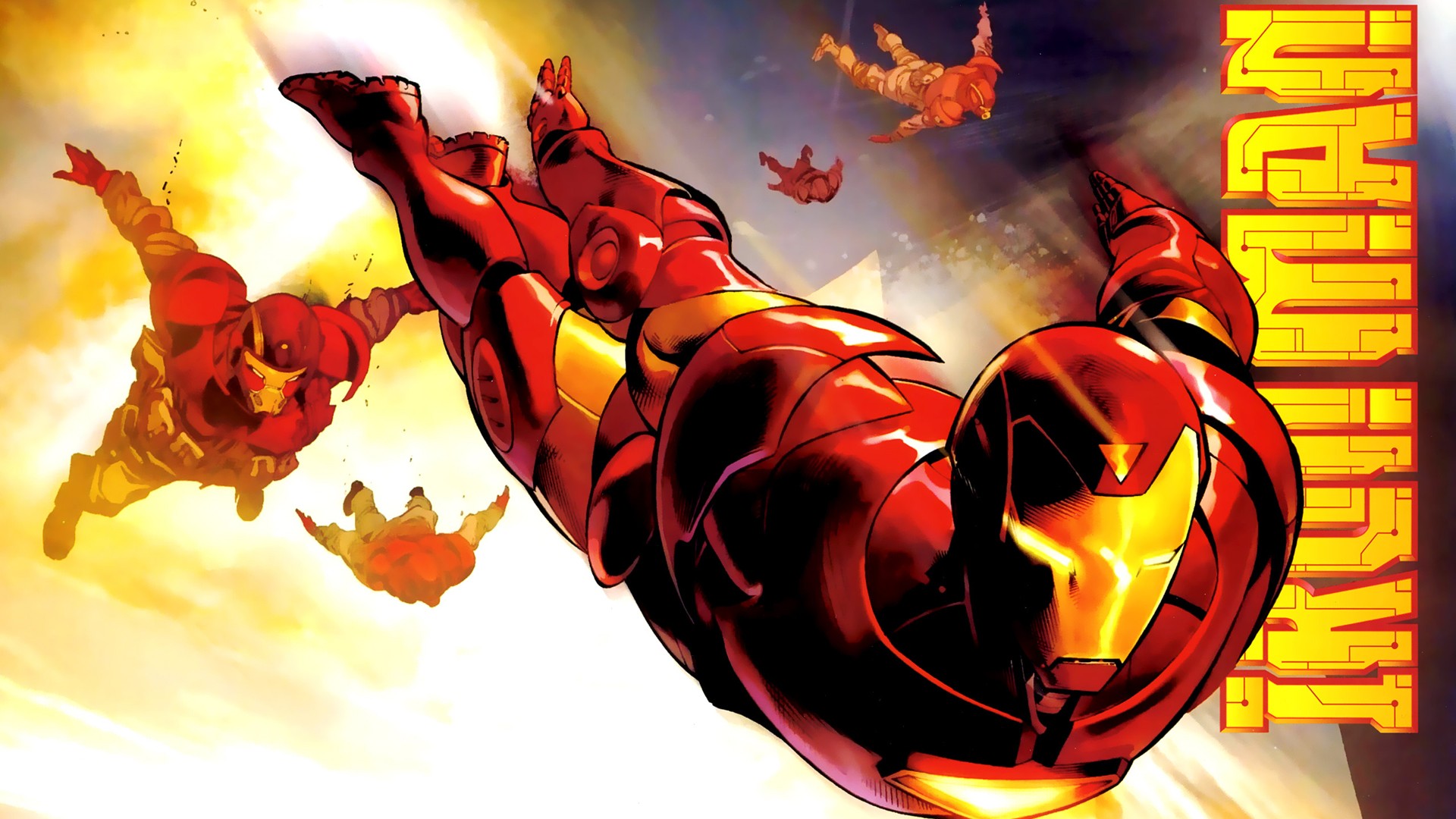 General 1920x1080 Iron Man Marvel Comics superhero comic art digital art